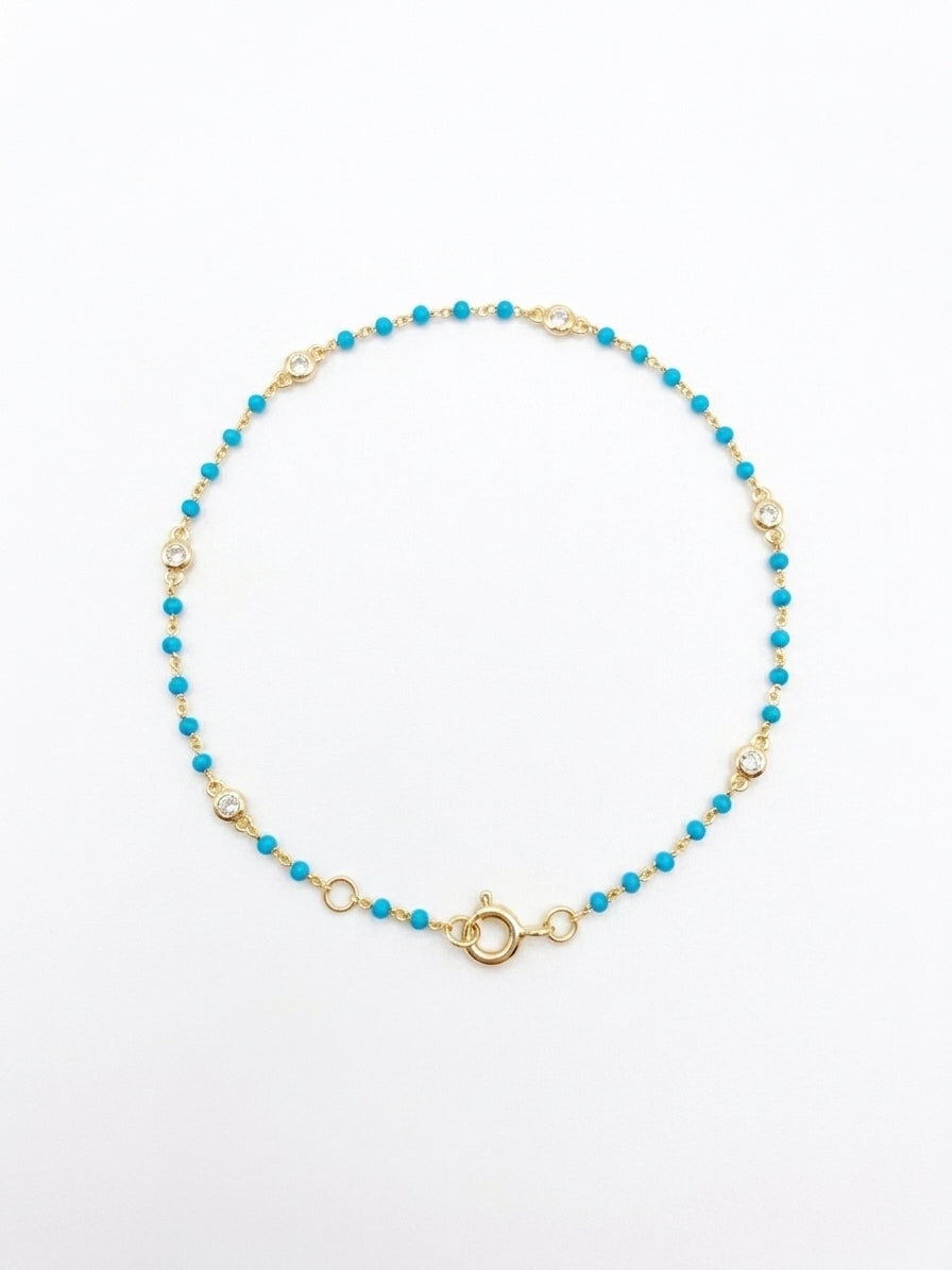 Pulsera Rosary Baby CZs Bracelet