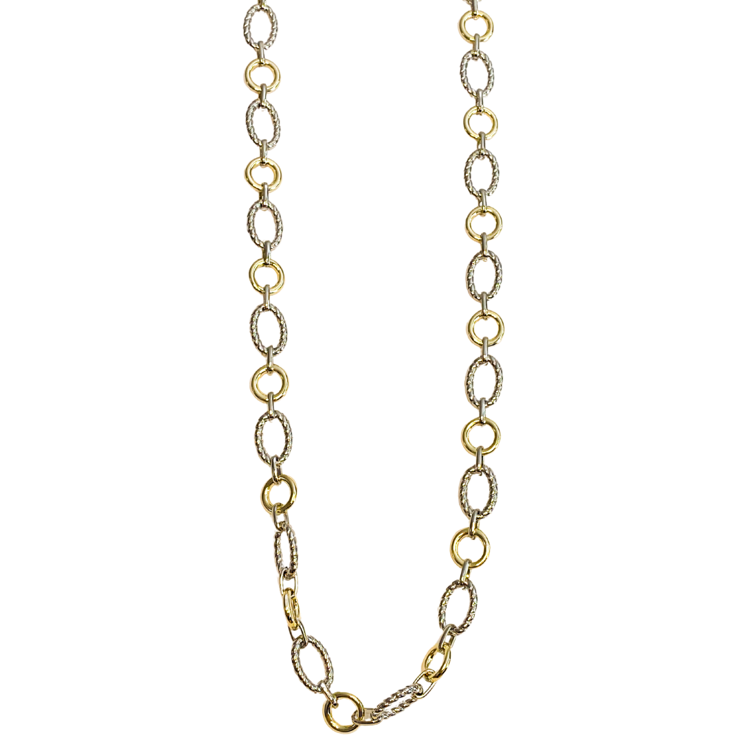 Collar Chunky Bicolor Oval Links
