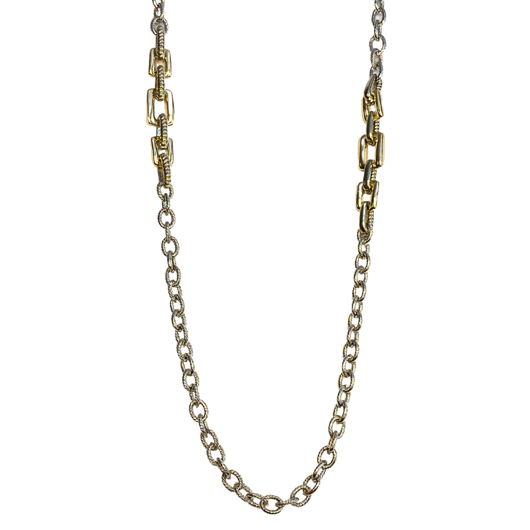 Collar Lungo Square Bicolor
