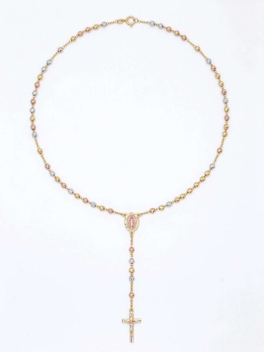 Collar Goldfilled Tricolor Fili Rosary