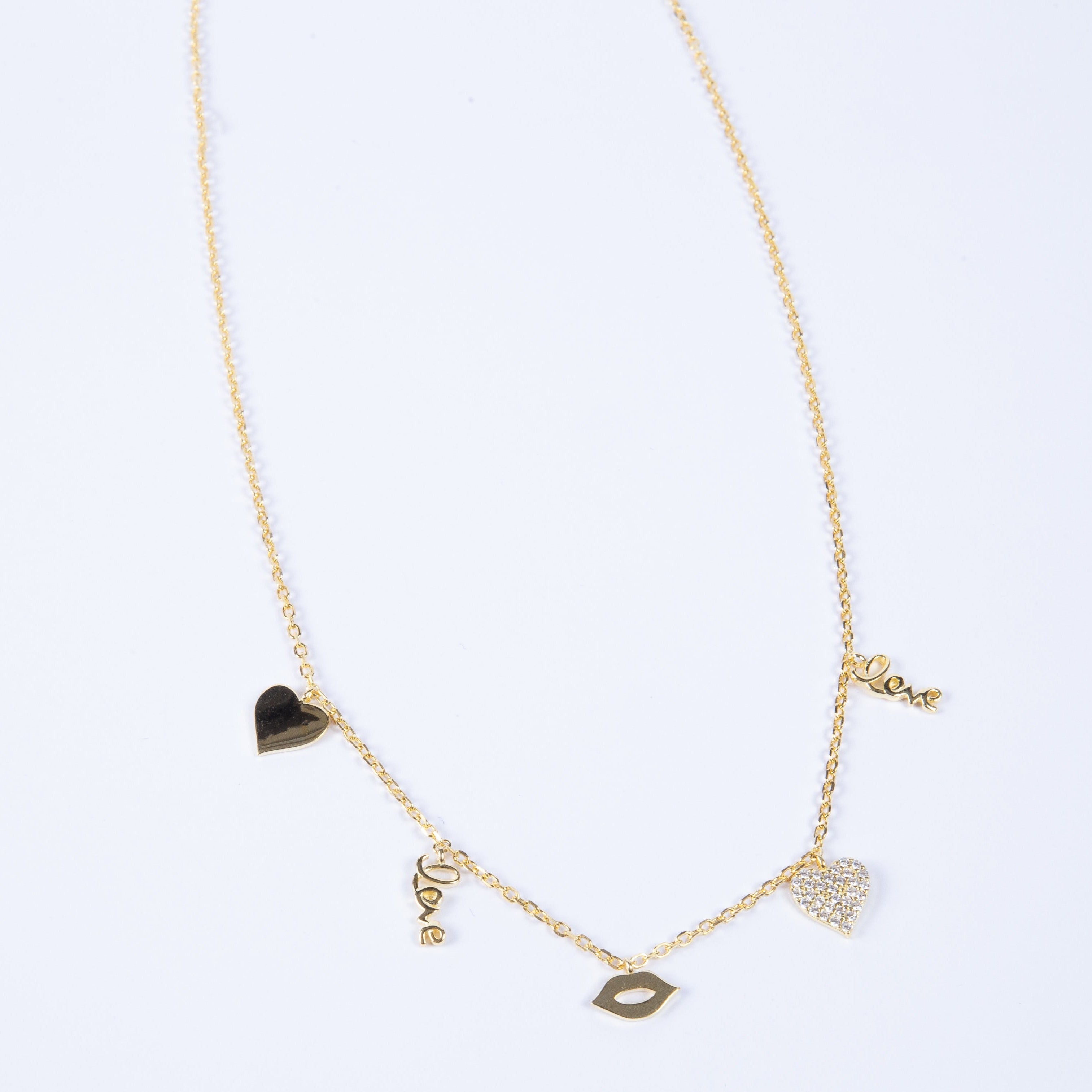 Collar Lip & Love Charm