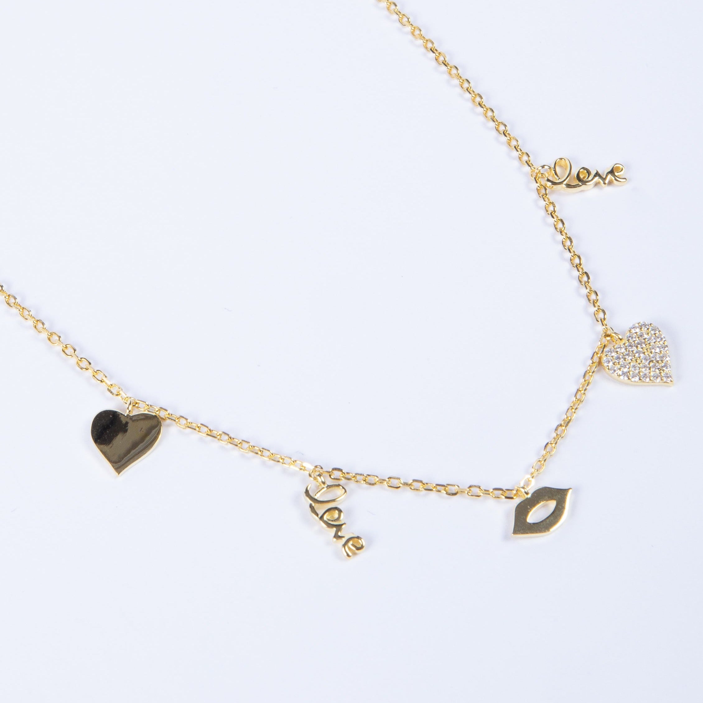 Collar Lip & Love Charm