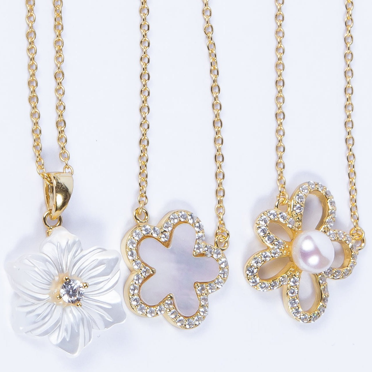 Collar Daisy Pearl Dot Flower