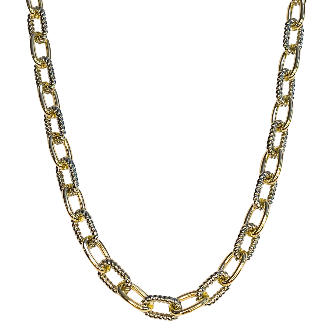 Collar New Mumu Bicolor Chunky Infinity Thin