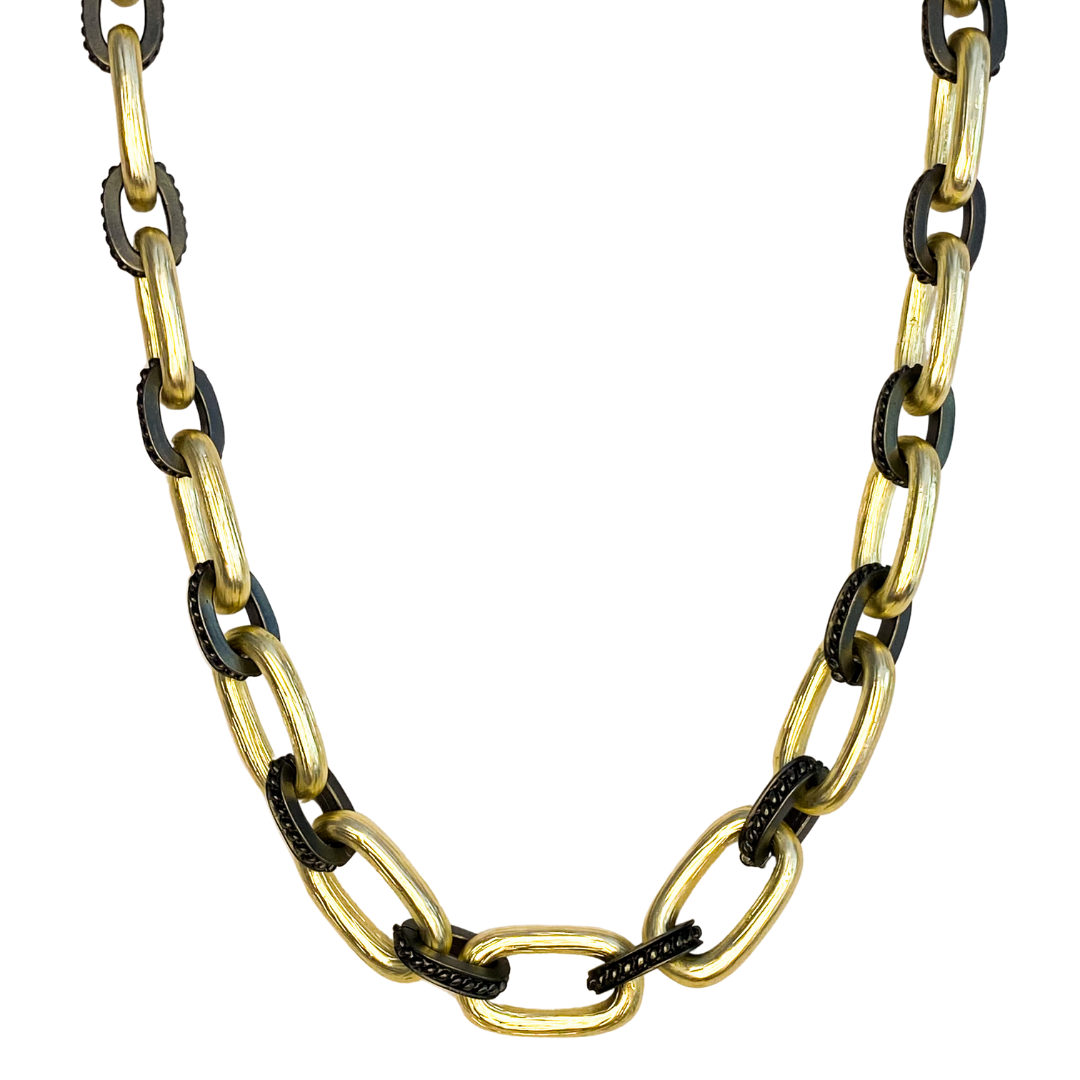 Collar Chunky Square Black Choker