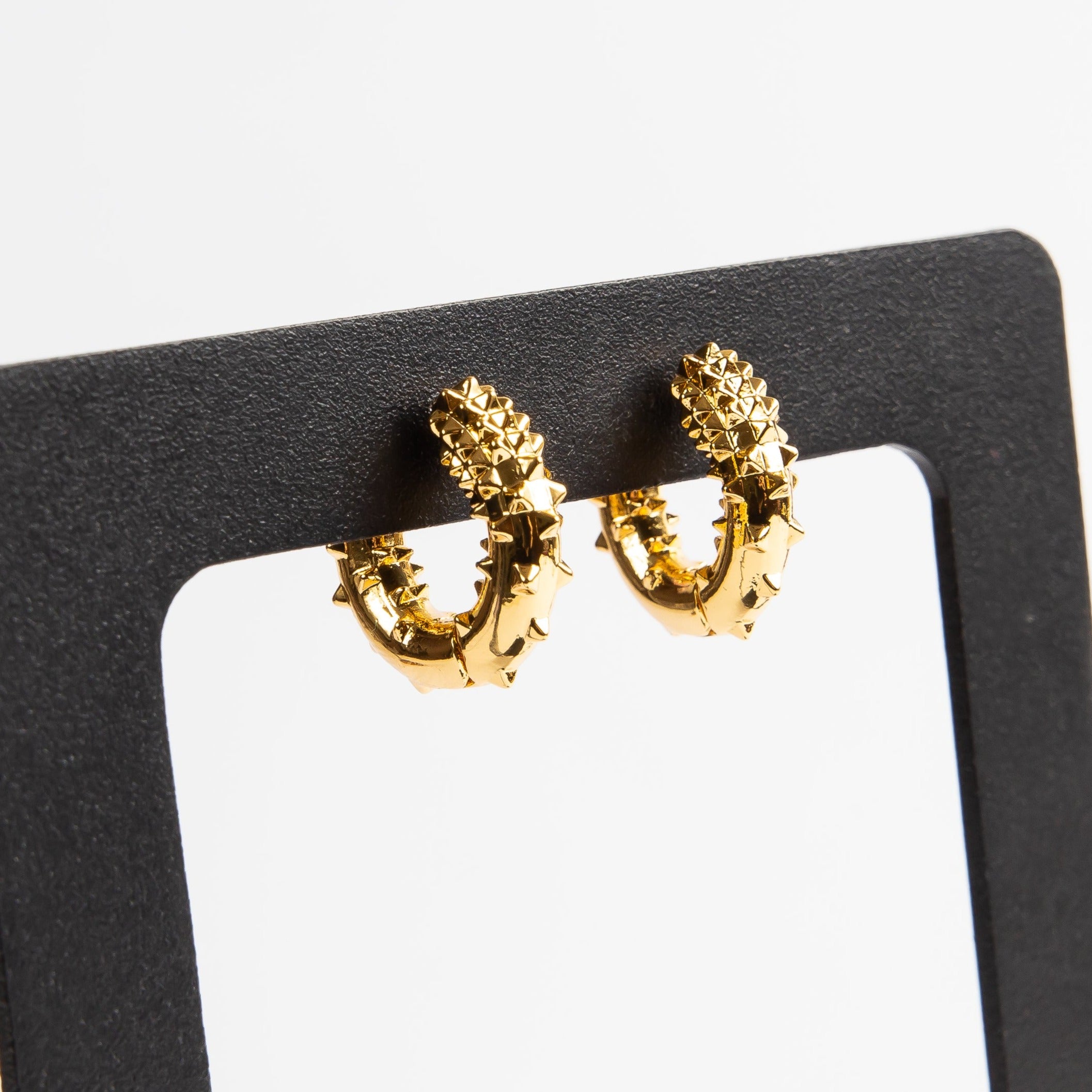 Aro Spikey Gold Hoop