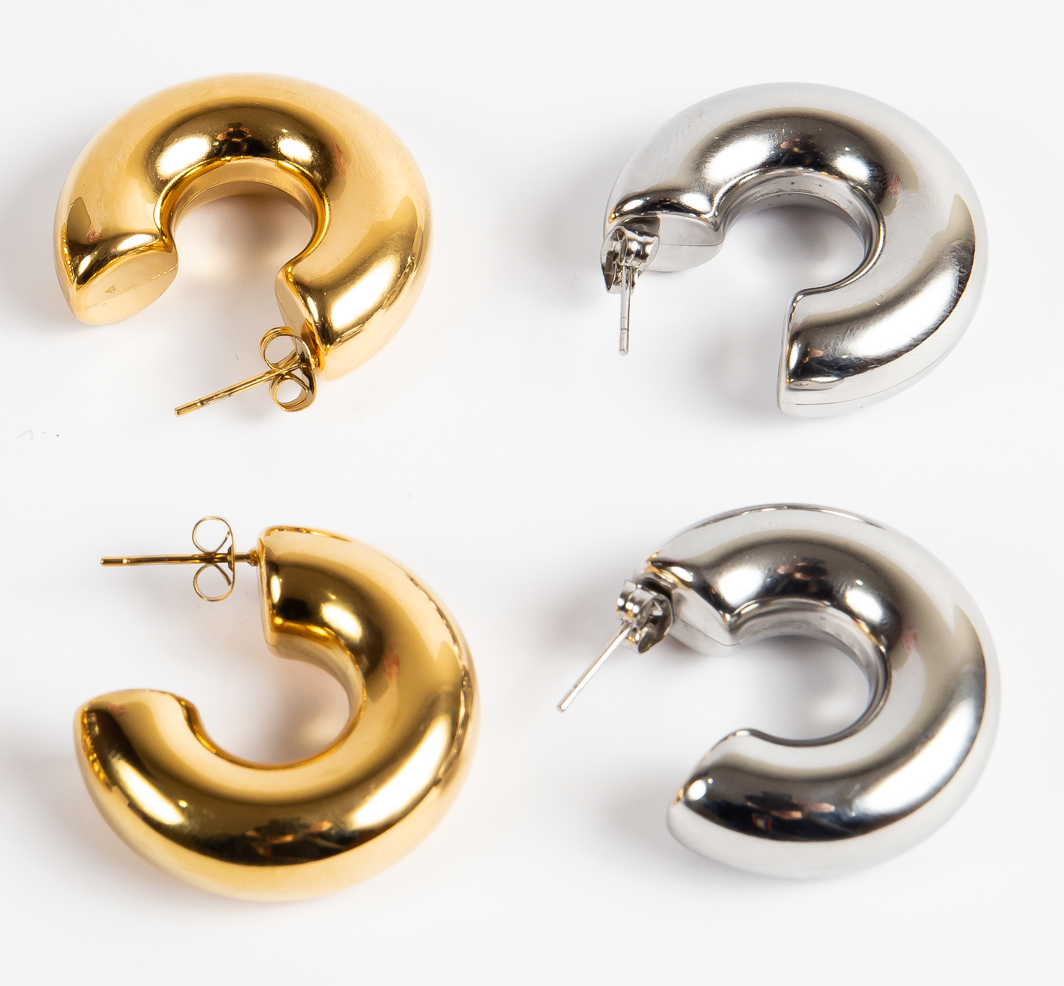 Aro Shinny Chunky Hoop