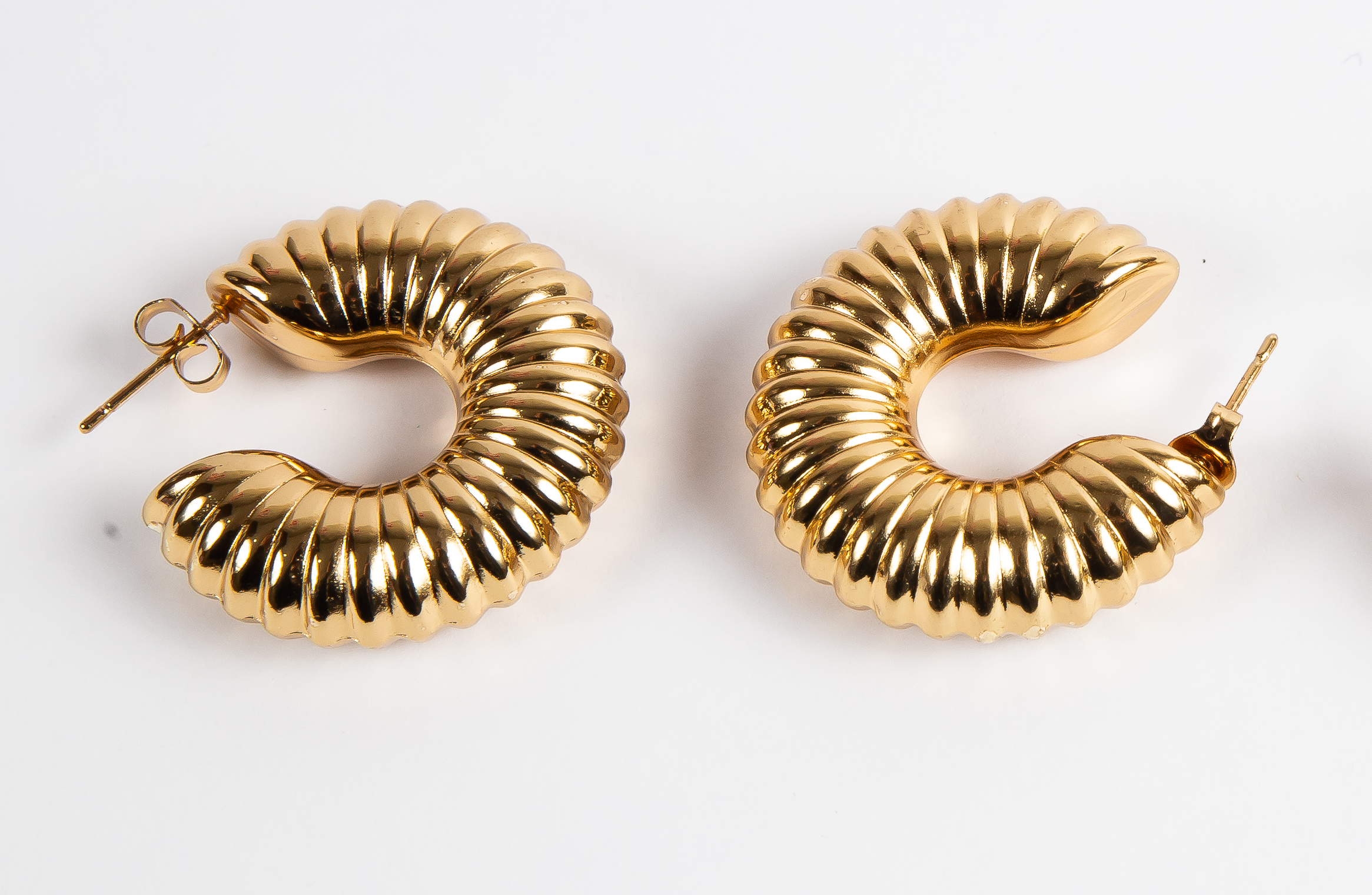Aro Shinny Chunky Twisted Hoop 30mm