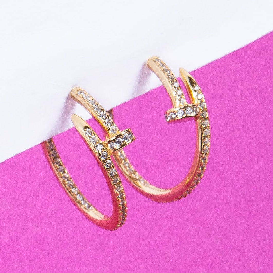 Aro Nail CZ Hoop