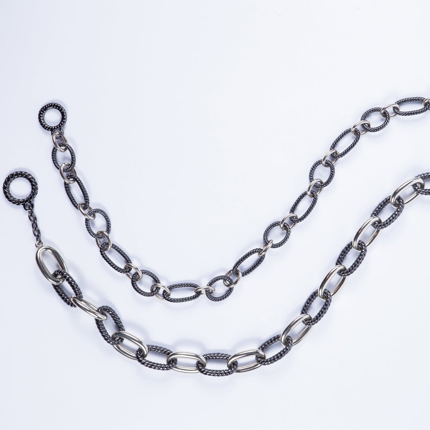 Collar Thin Black Oval Choker