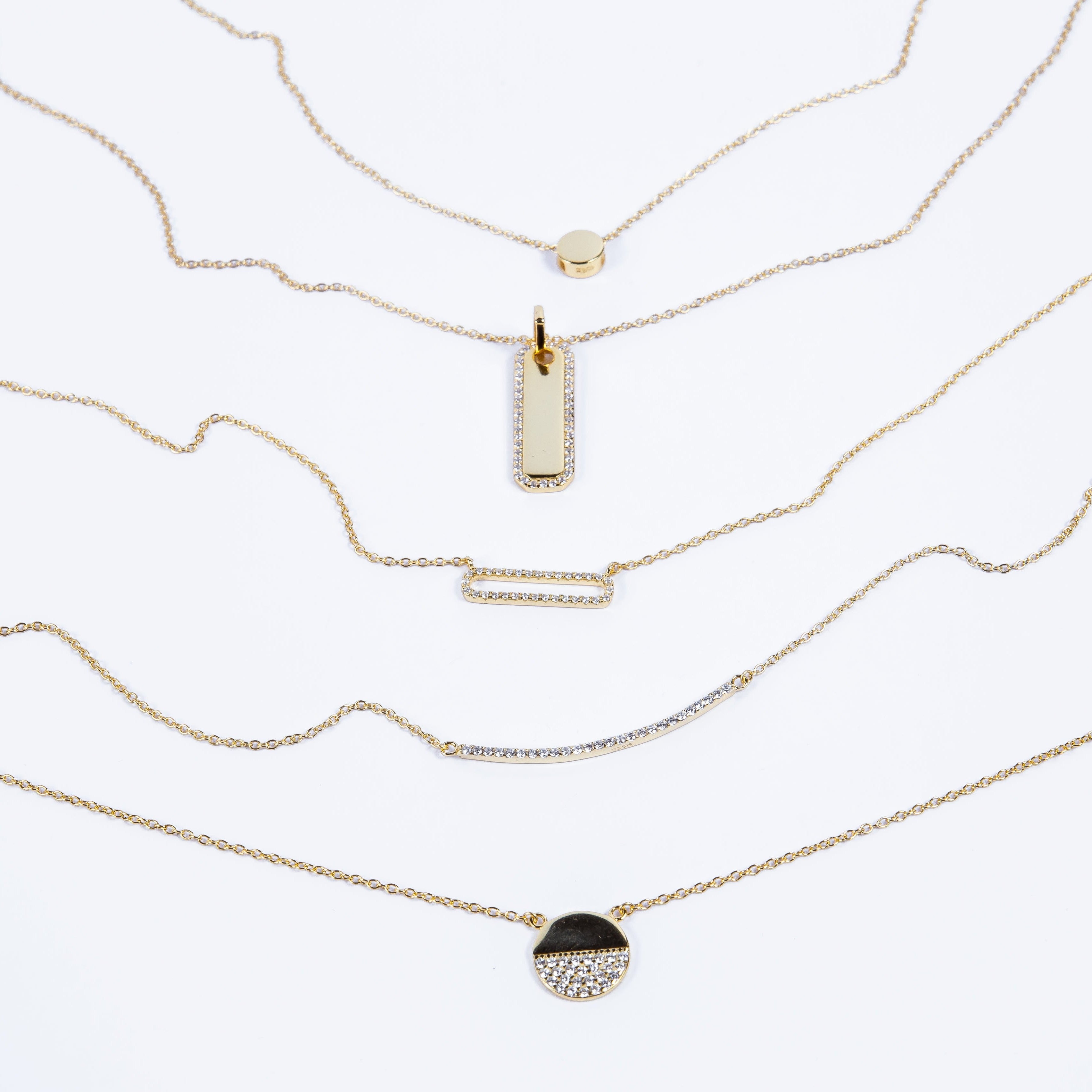 Collar Single Sliding Dot Gold L