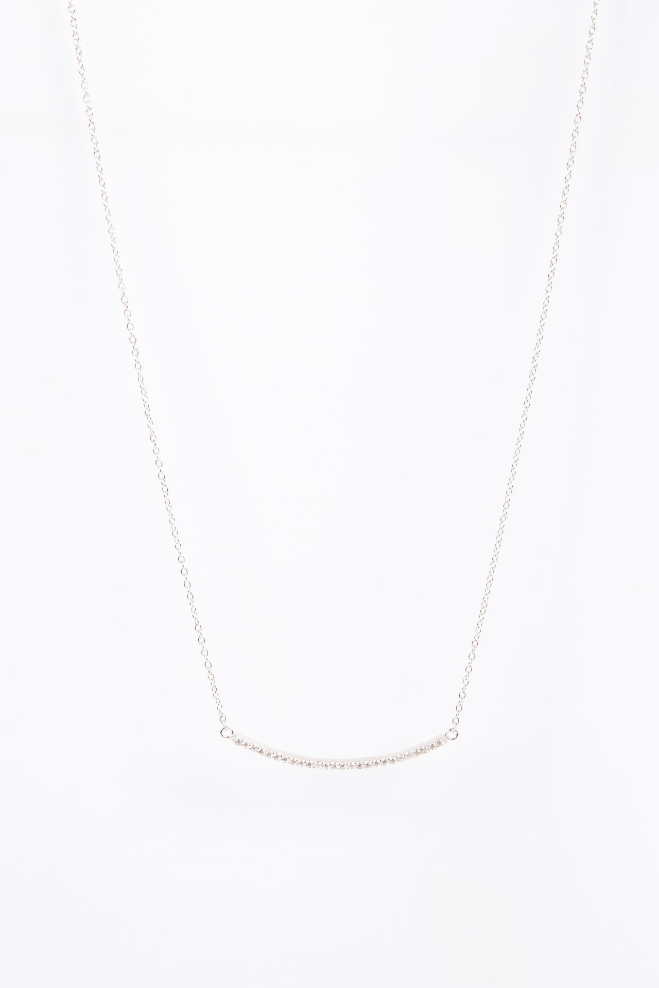 Collar Cz Thin Bar Gold L
