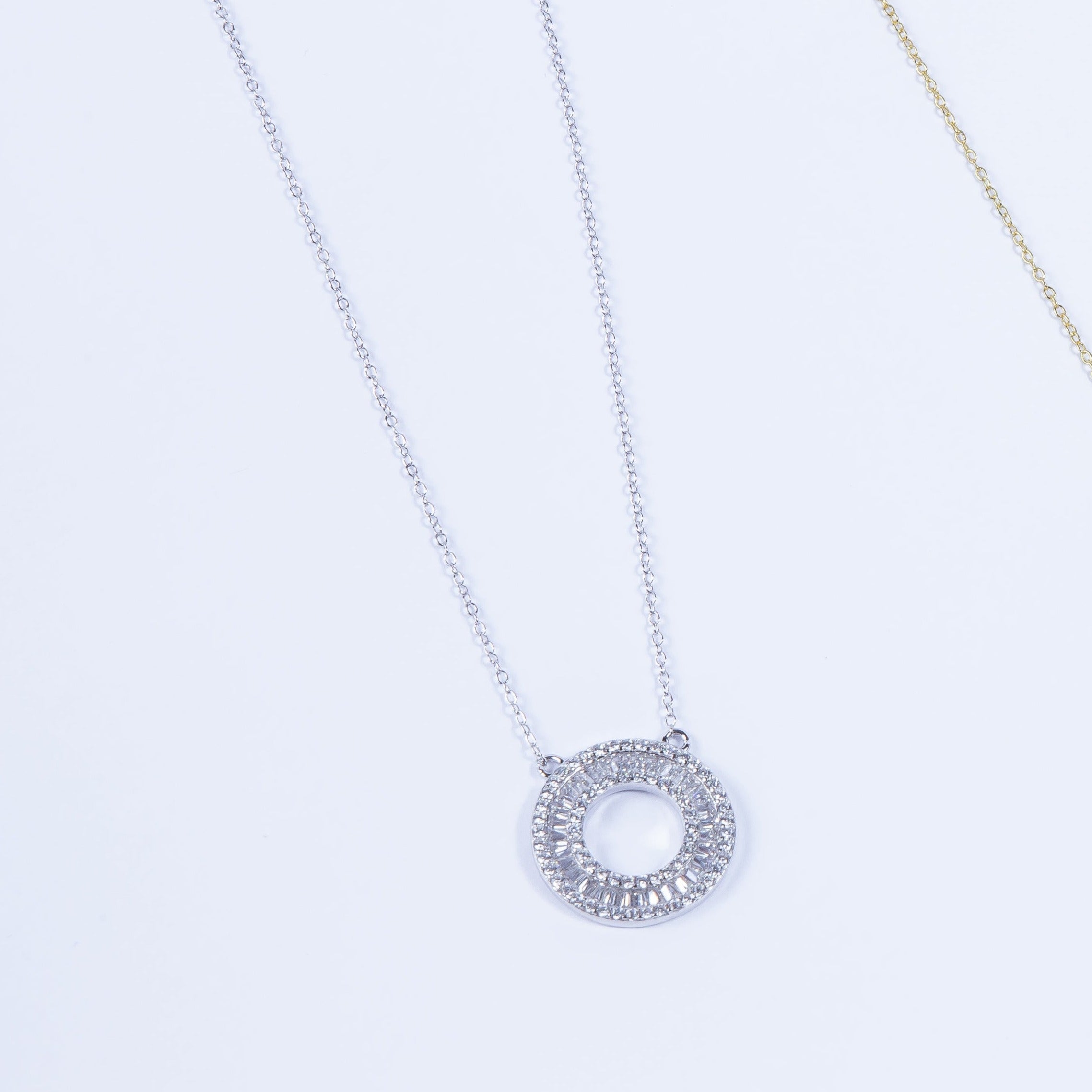 Collar Gran Bagui Round Necklace Silver L