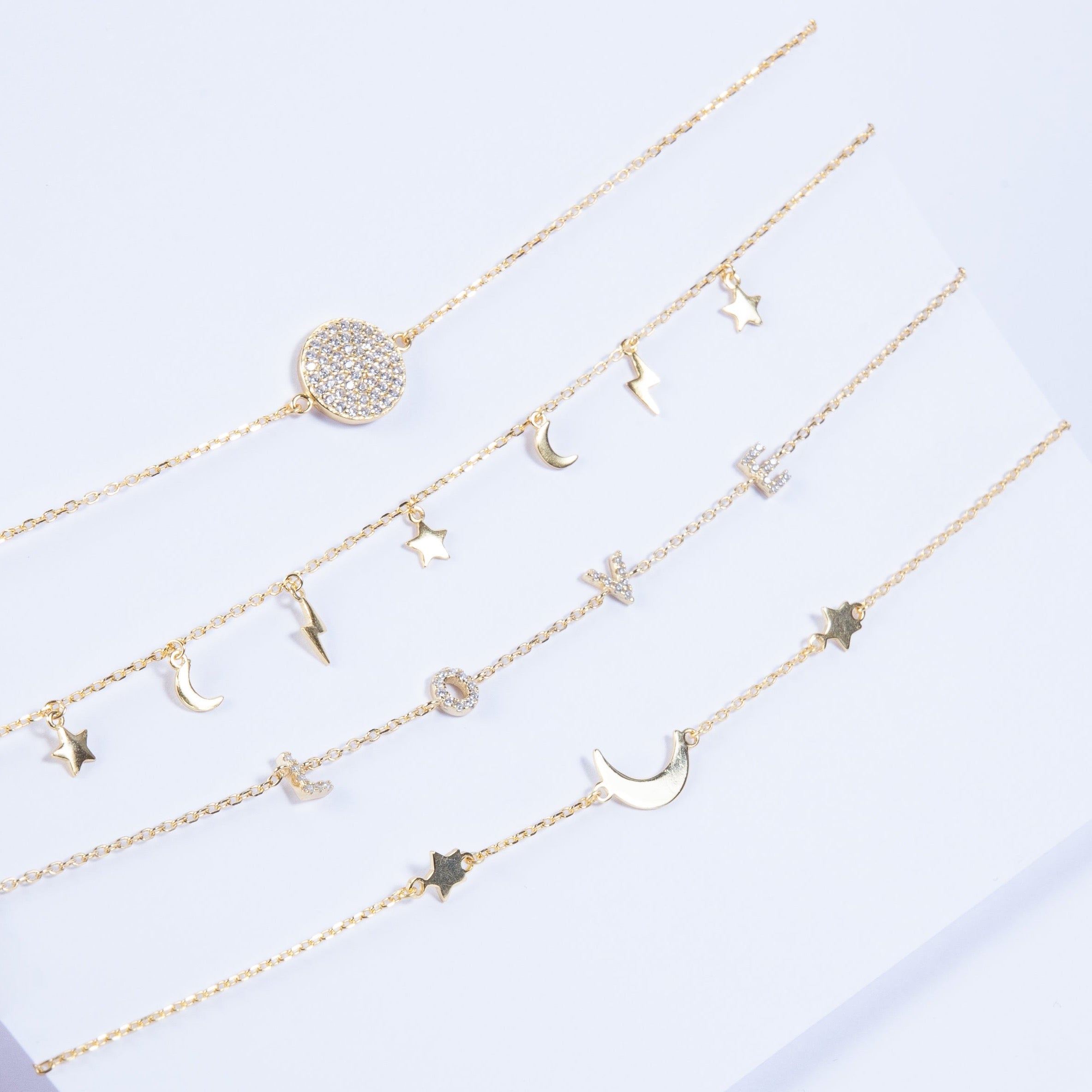 Pulsera SS Baby Love CZ Gold L