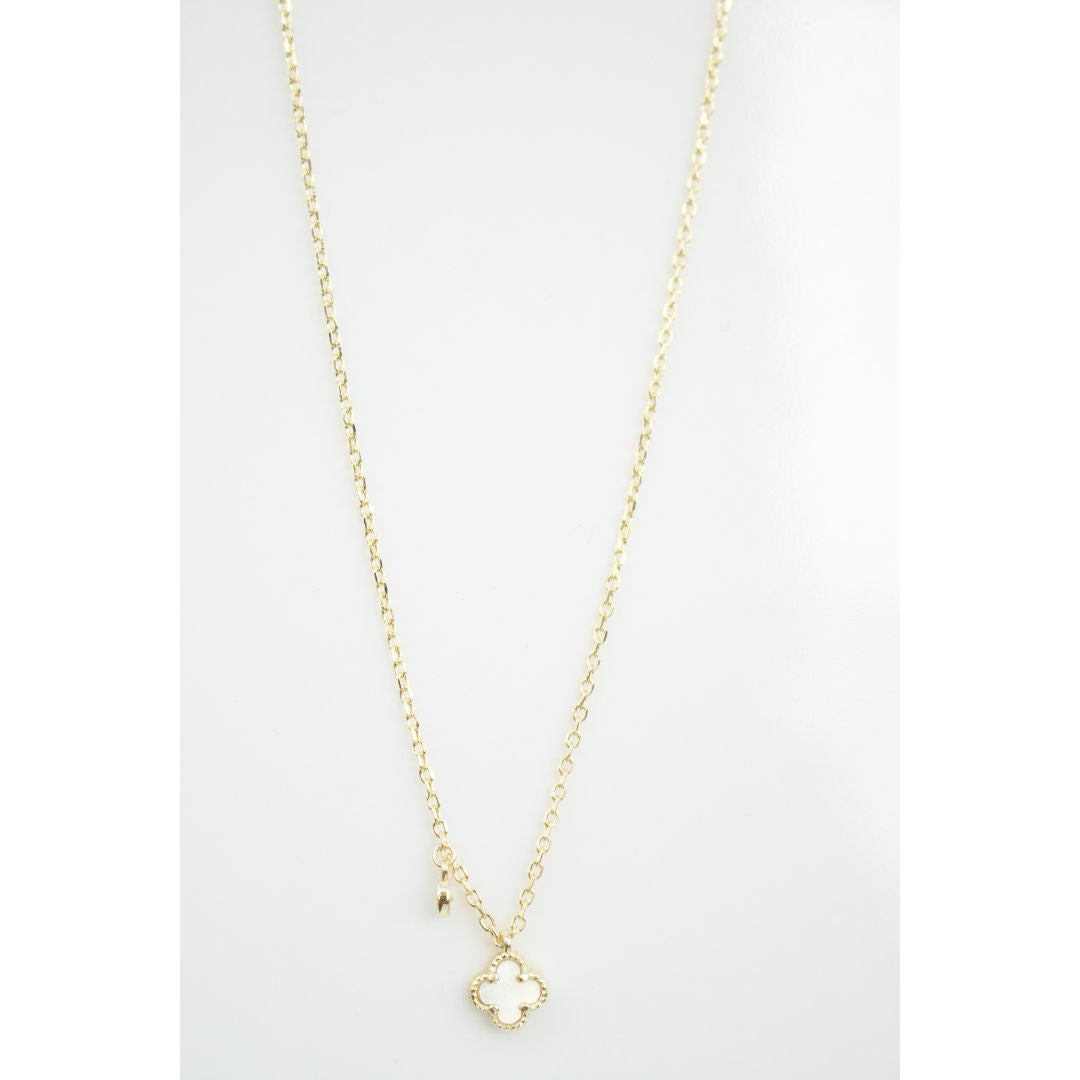 Collar Mini MOP PM Clover & Cz