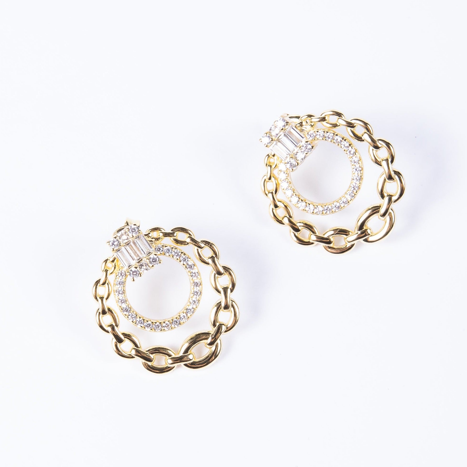 Aro Double Circle Stud