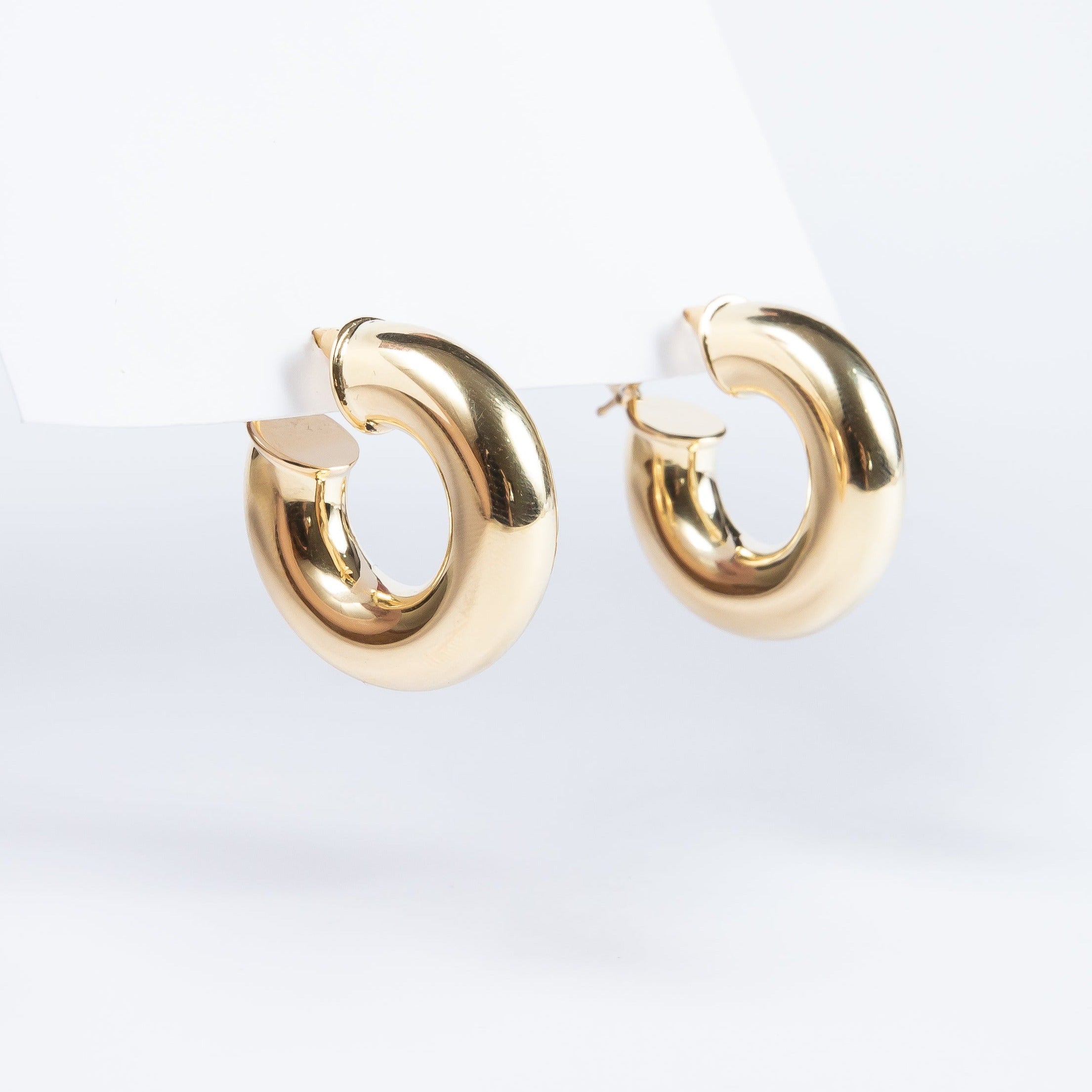 Aro Sterling Silver Shaber Chunky Gold 25mm
