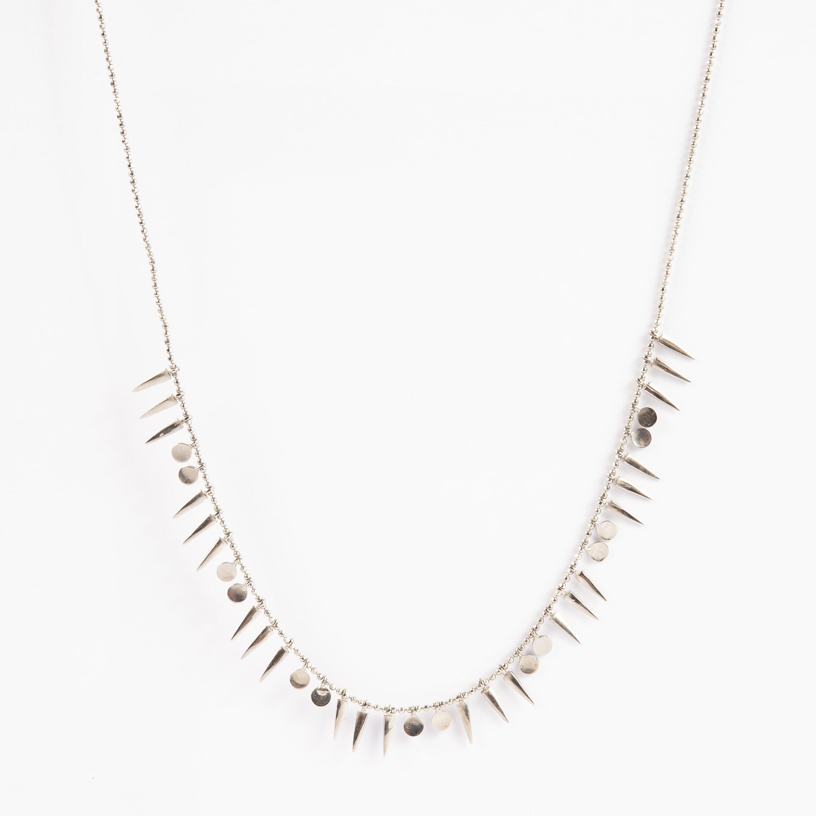 Collar Spikey & Cz Mini Bubbly Choker