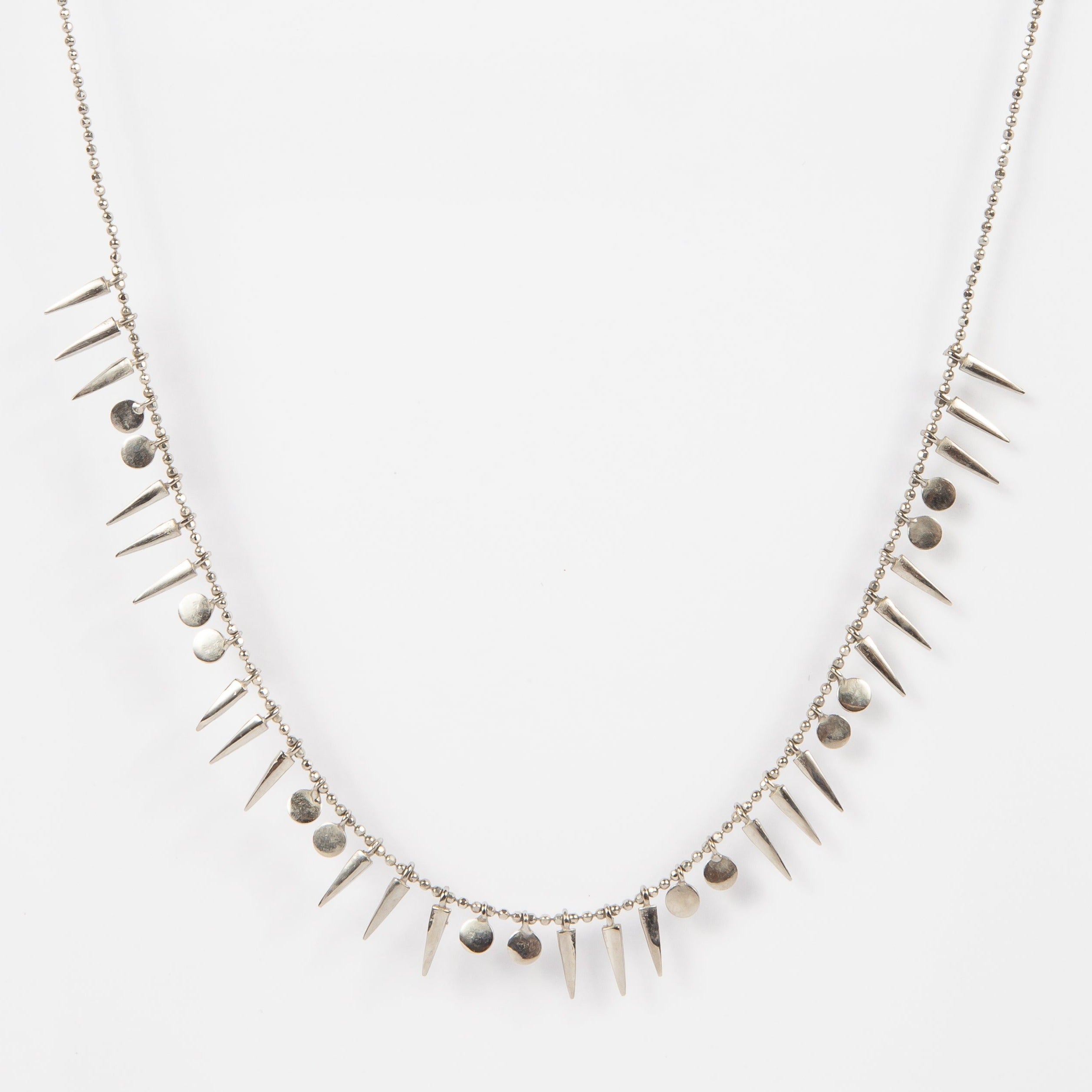 Collar Spikey & Plain Circle Bubbly Choker
