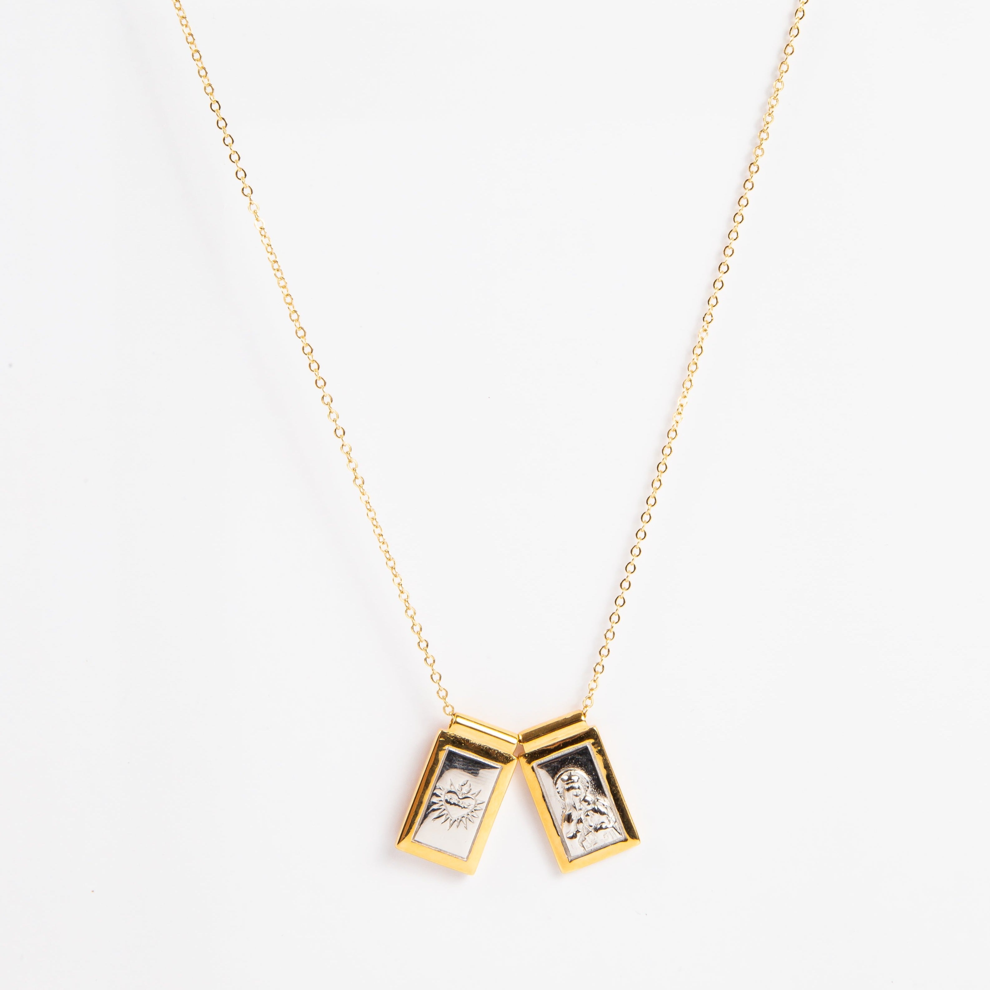 Collar New Virgin & Heart Scapular