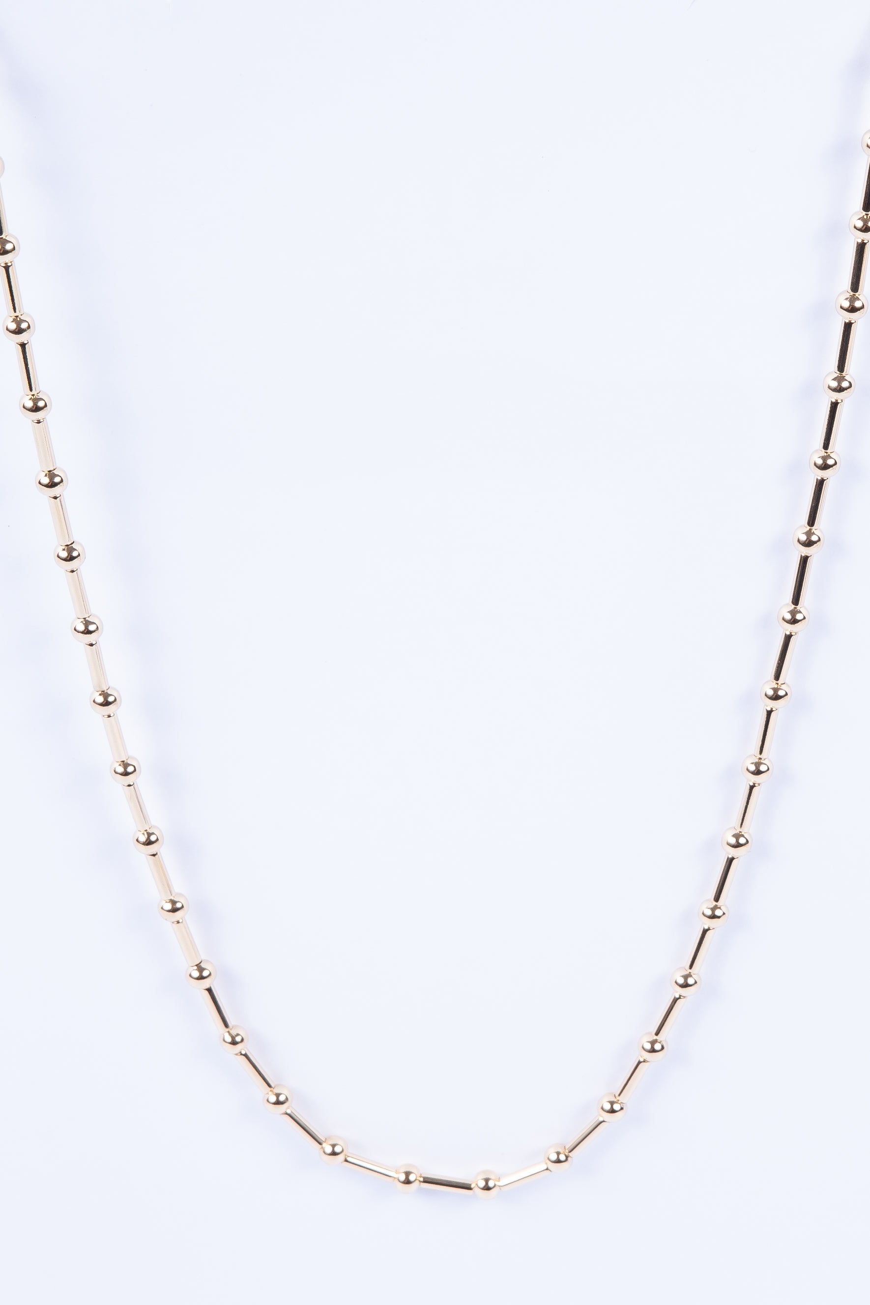 Collar Goldfilled Dotted Spaced Choker