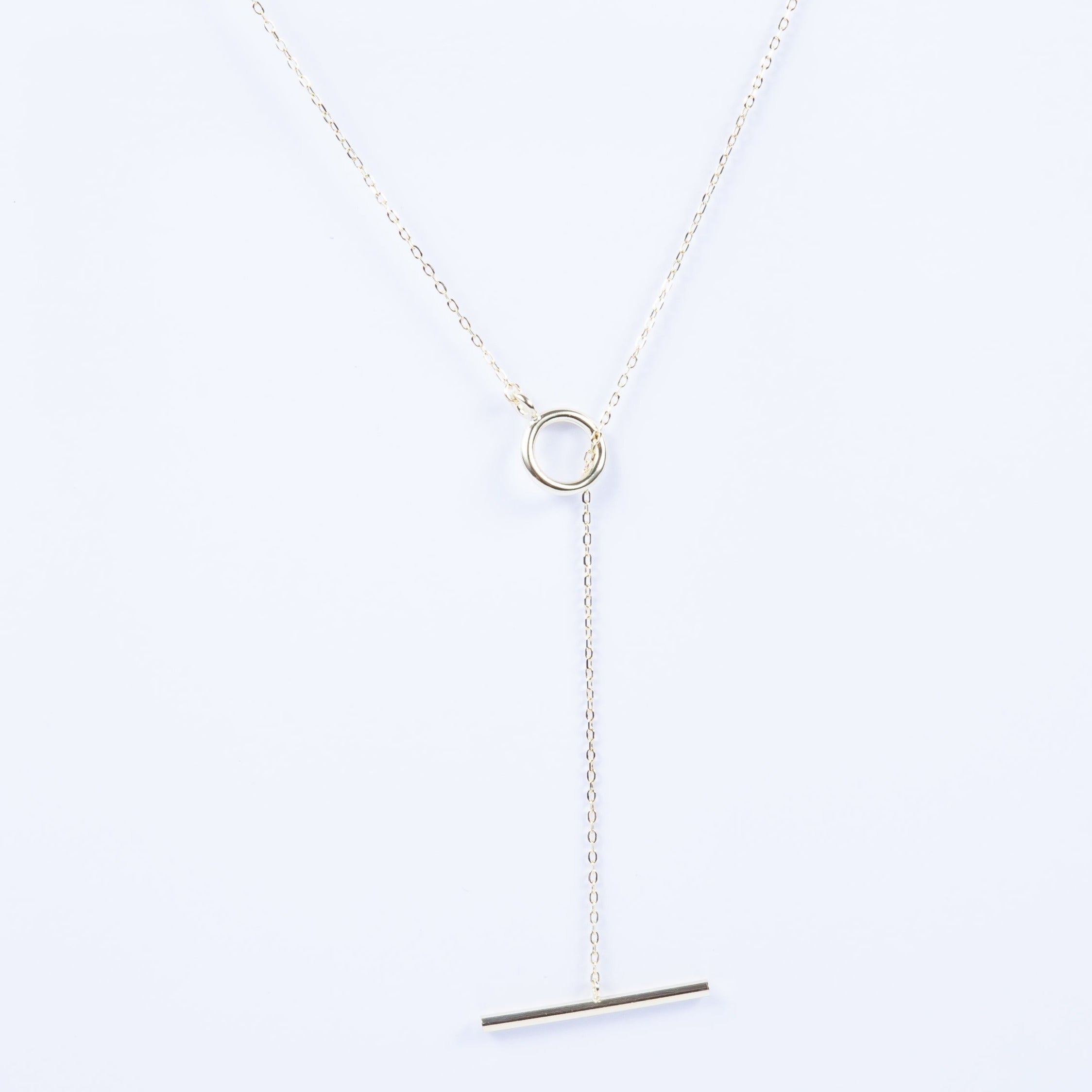 Collar Sliding Bar Gold Choker