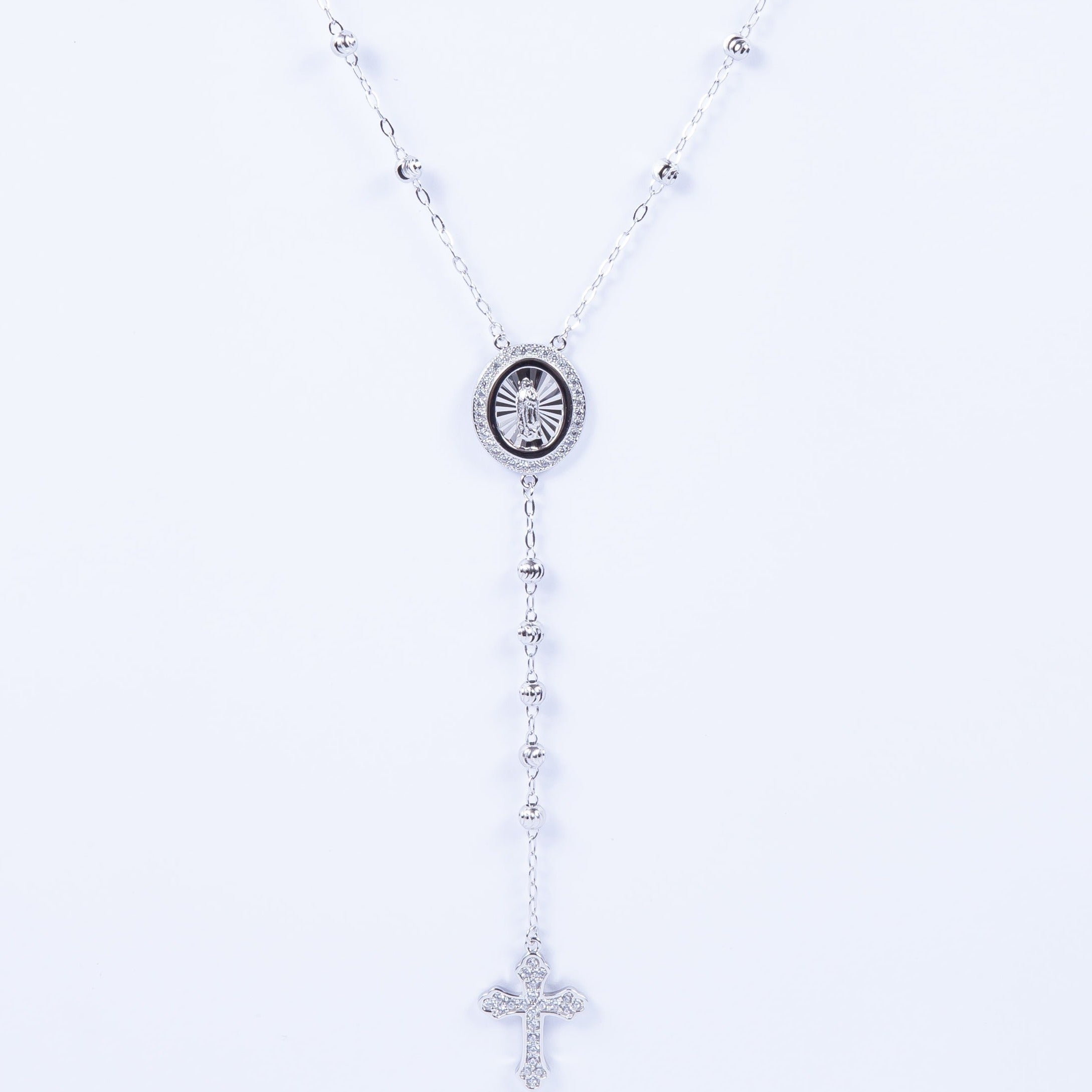 Collar Gabs Round Mirror Rosary