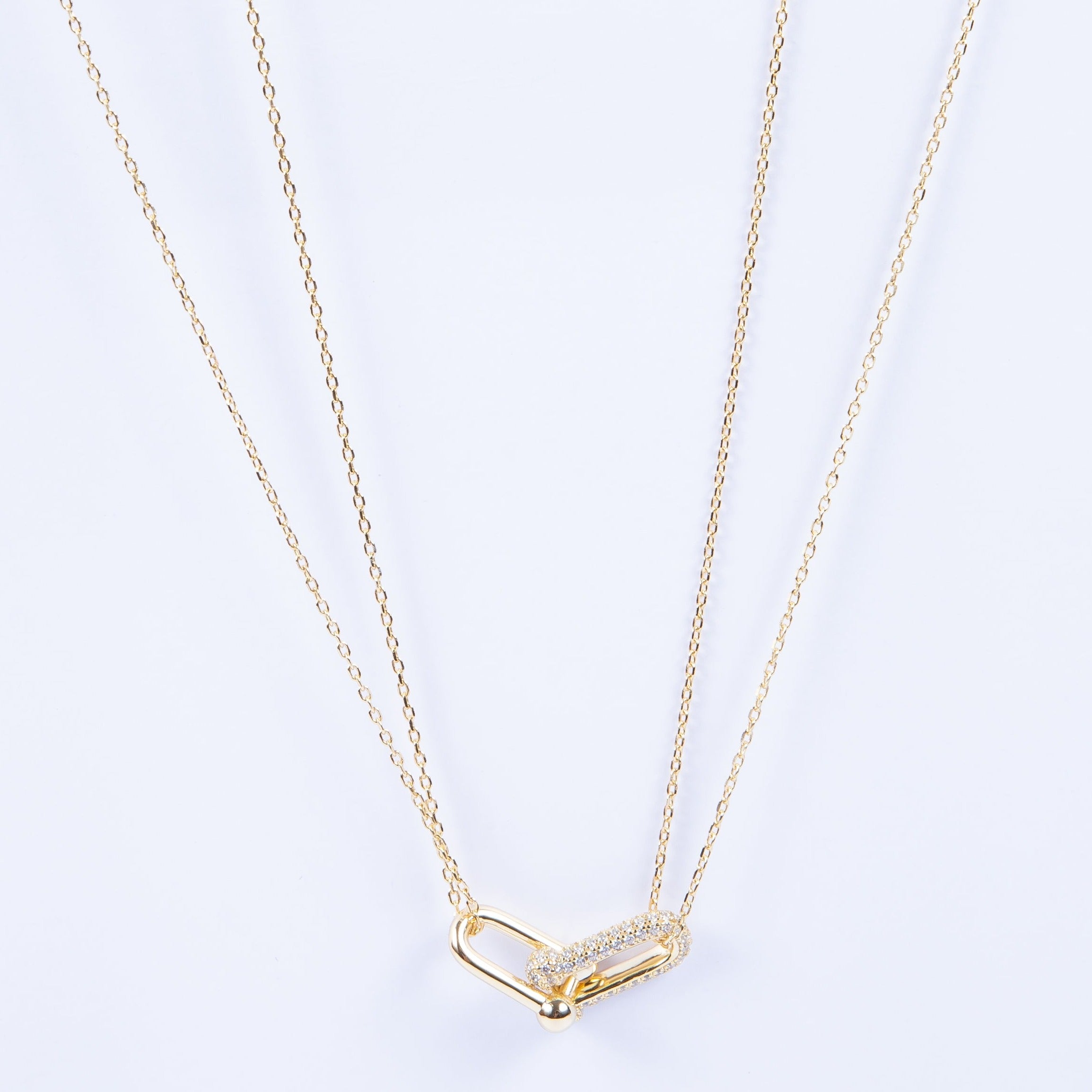 Collar Double Yumba CZ Necklace