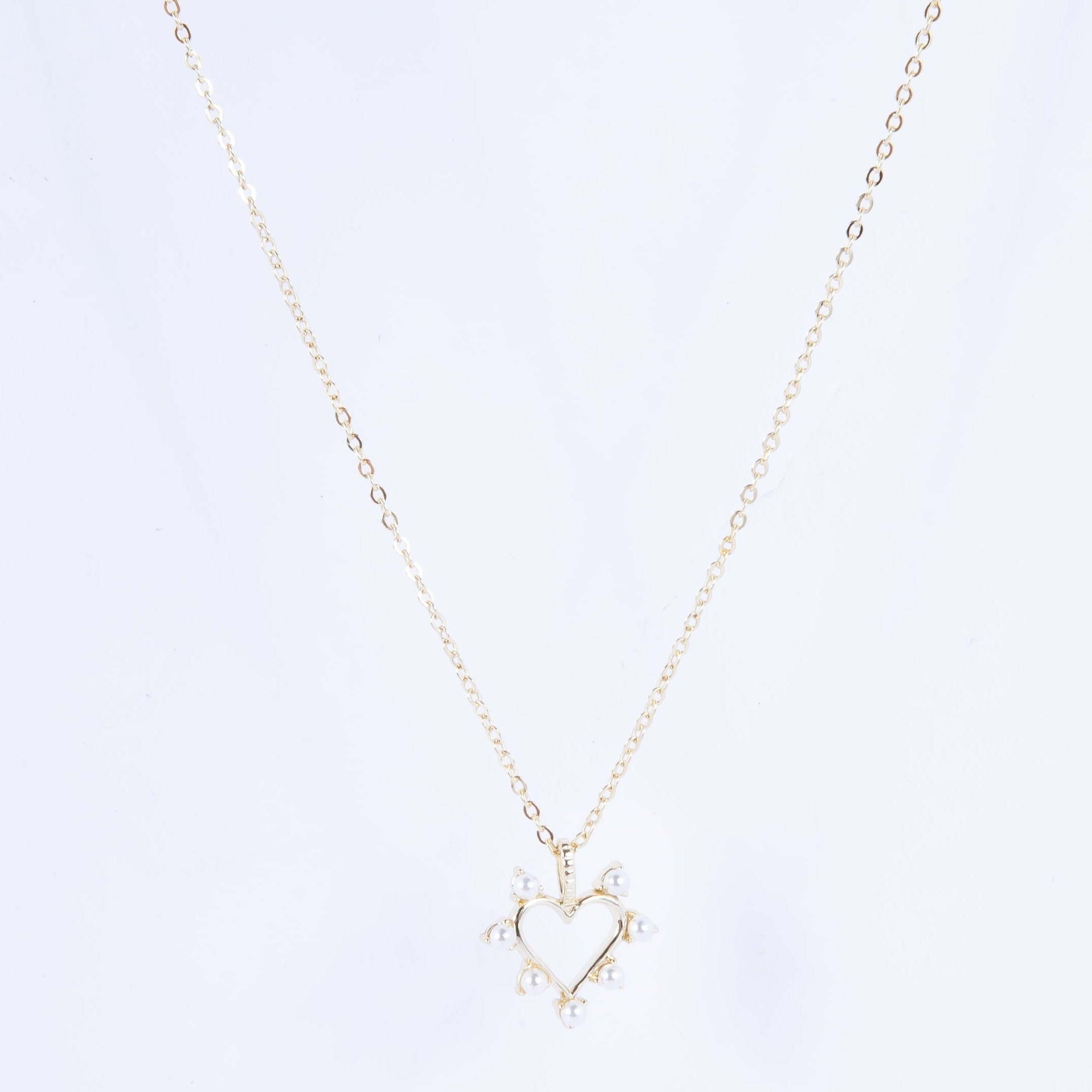 Collar Cutey Pearl Baby Heart