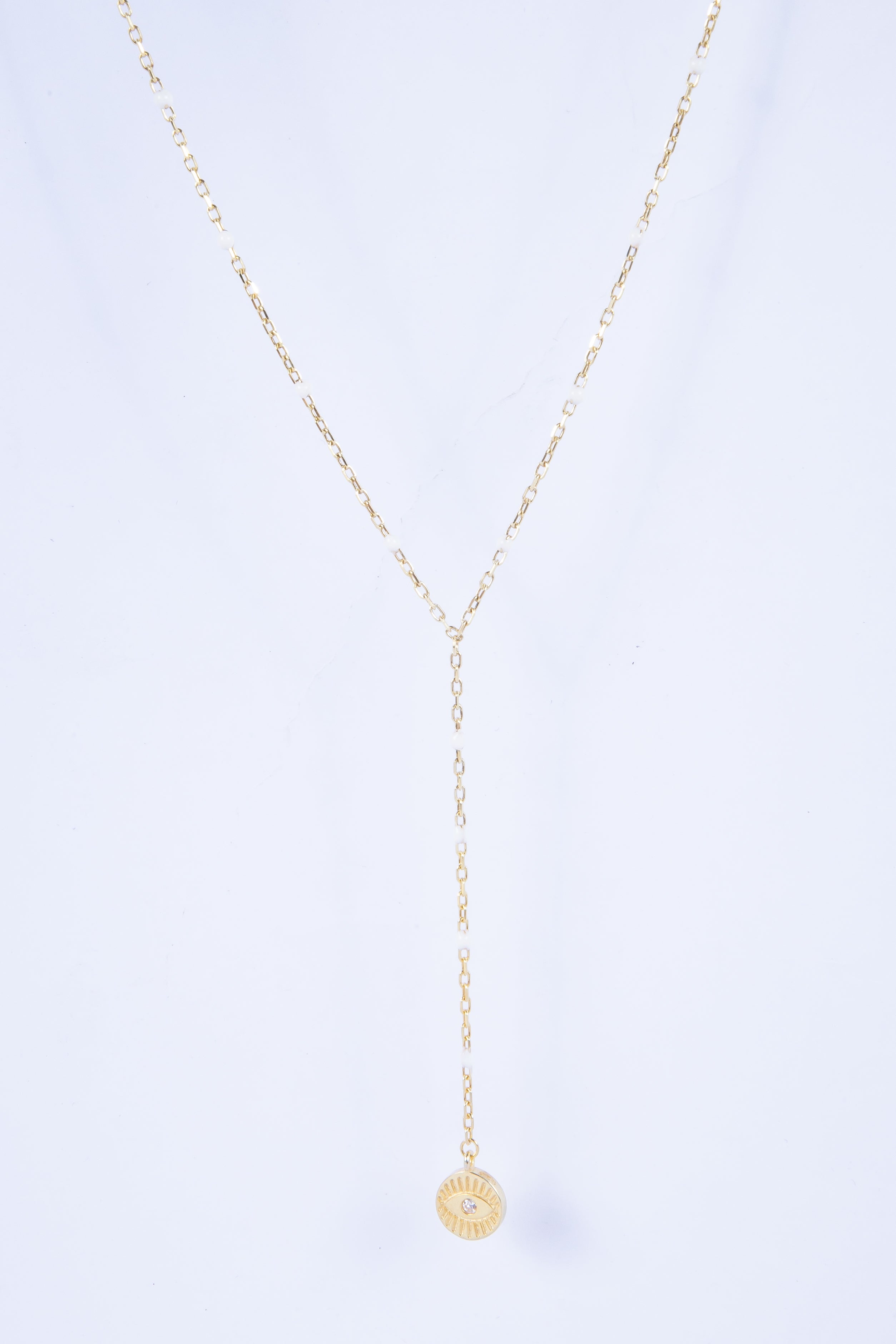 Collar Rosary Baby Lungo Evil Eye