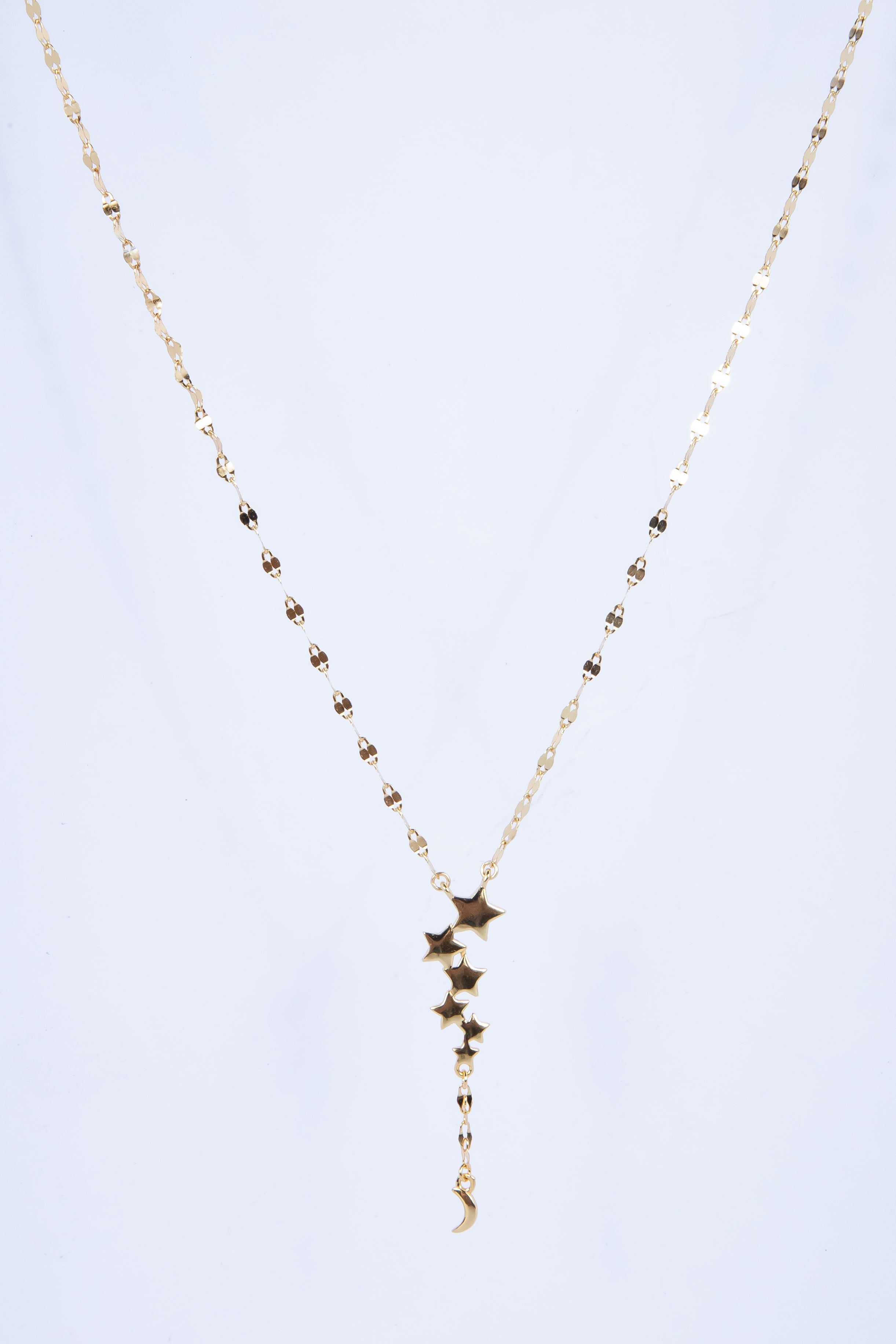 Collar Chainy Star Rain & Baby Moon Gold