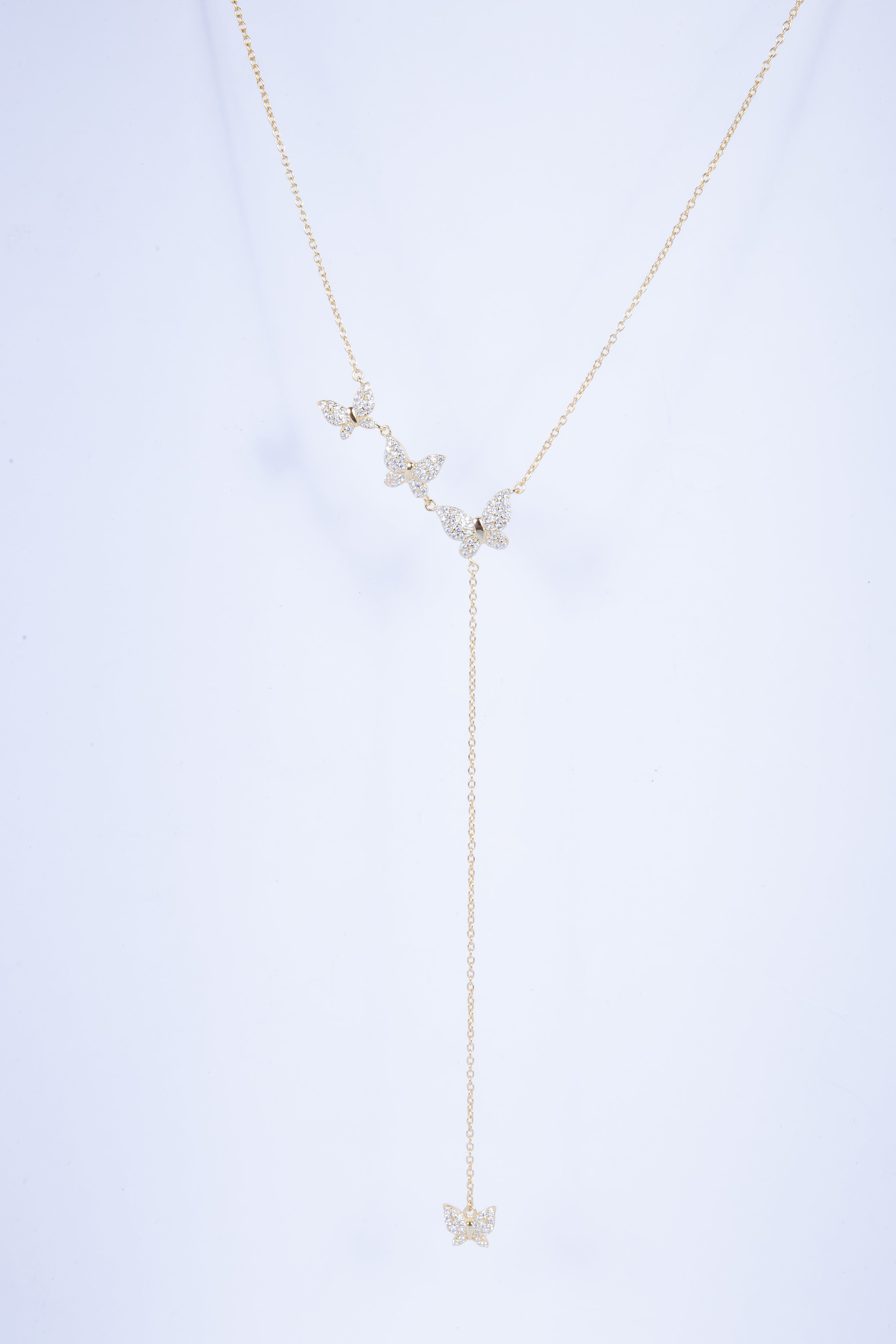 Collar Multi Butterfly Y Necklace