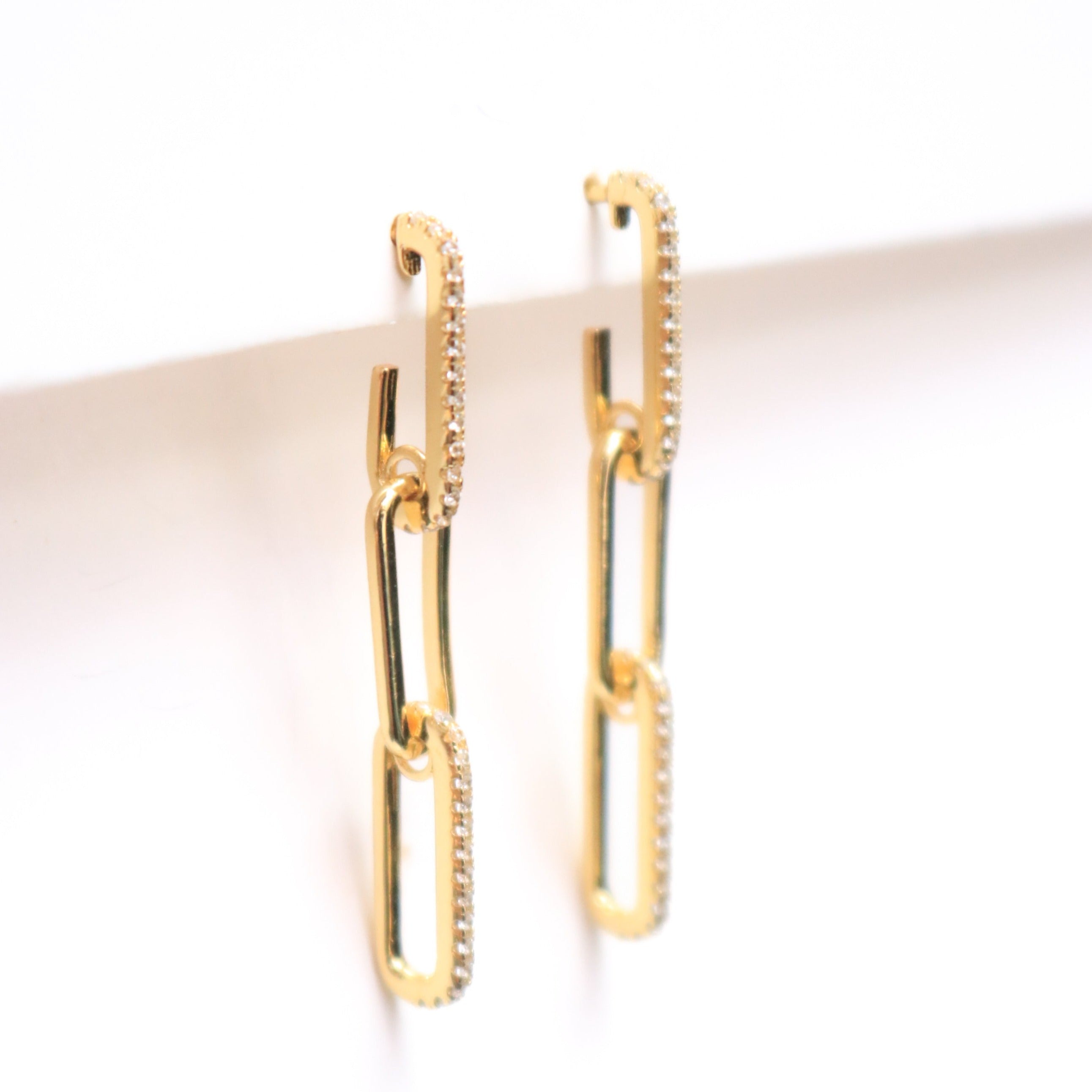 Aro Skinny Triple Dangle with 2S CZ