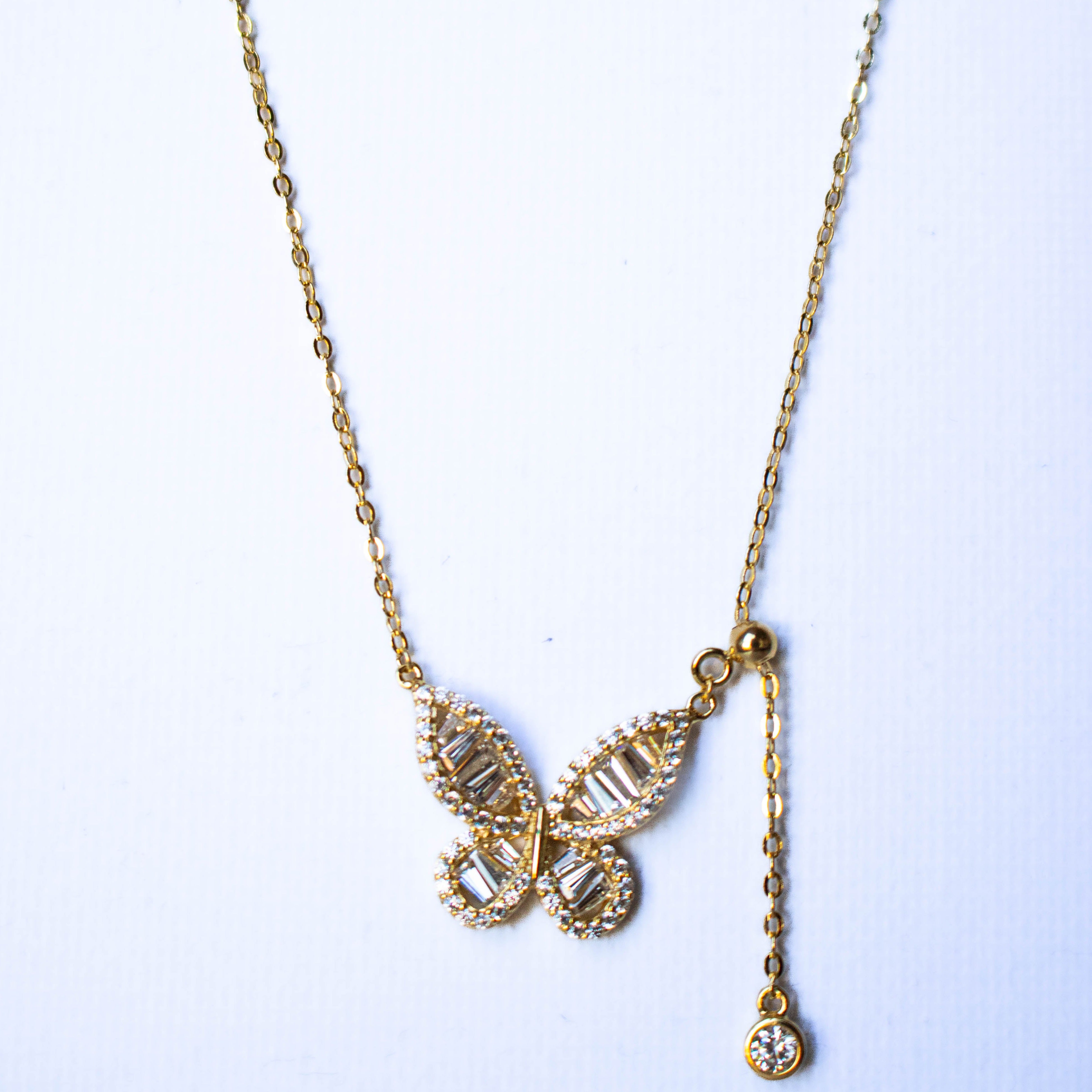 Collar Bagui Butterfly & Drop