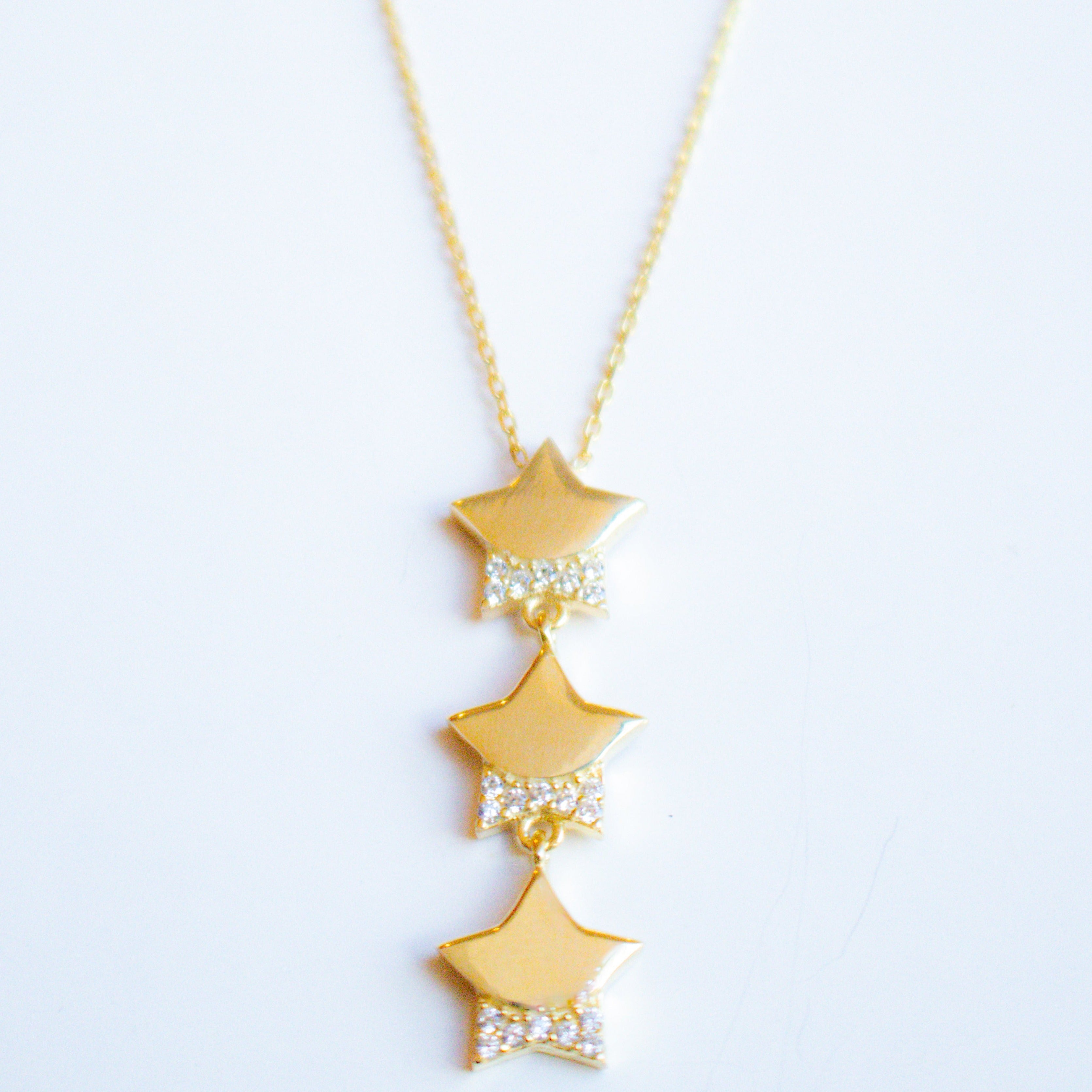 Collar Trio Stars Drop
