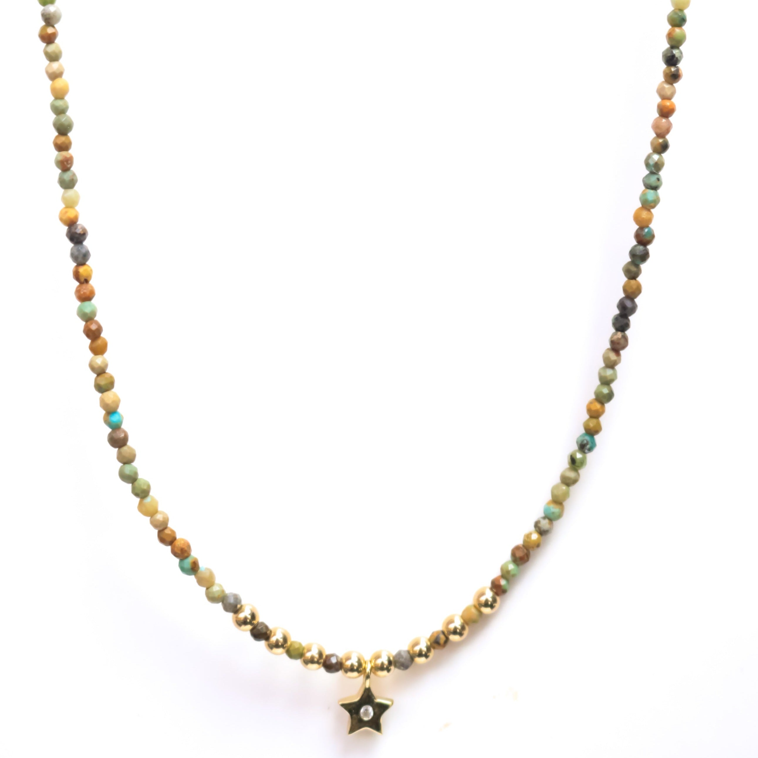 Collar Sasha 5 Woody Mix & Pearls