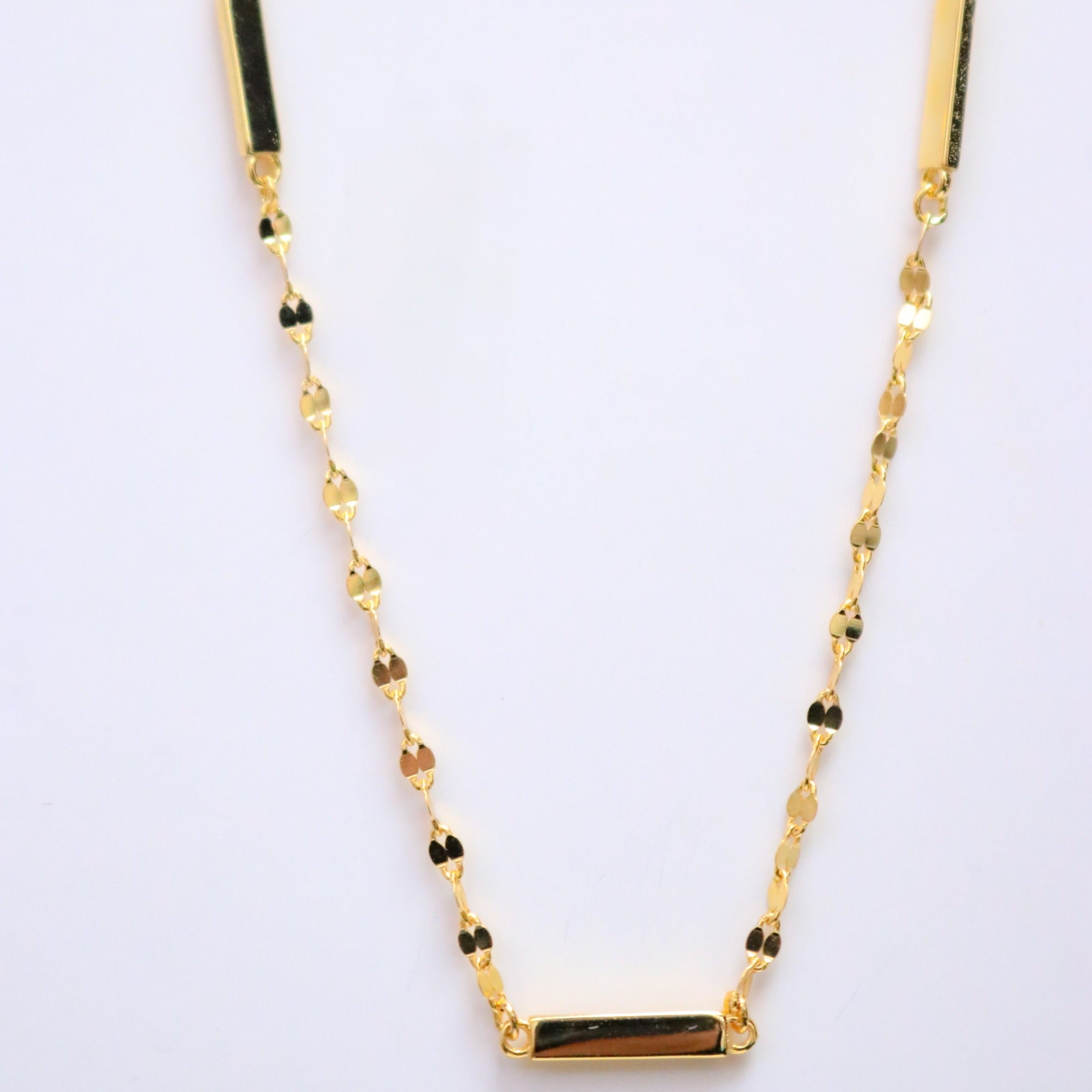Collar Chainy Mirror Bar Choker