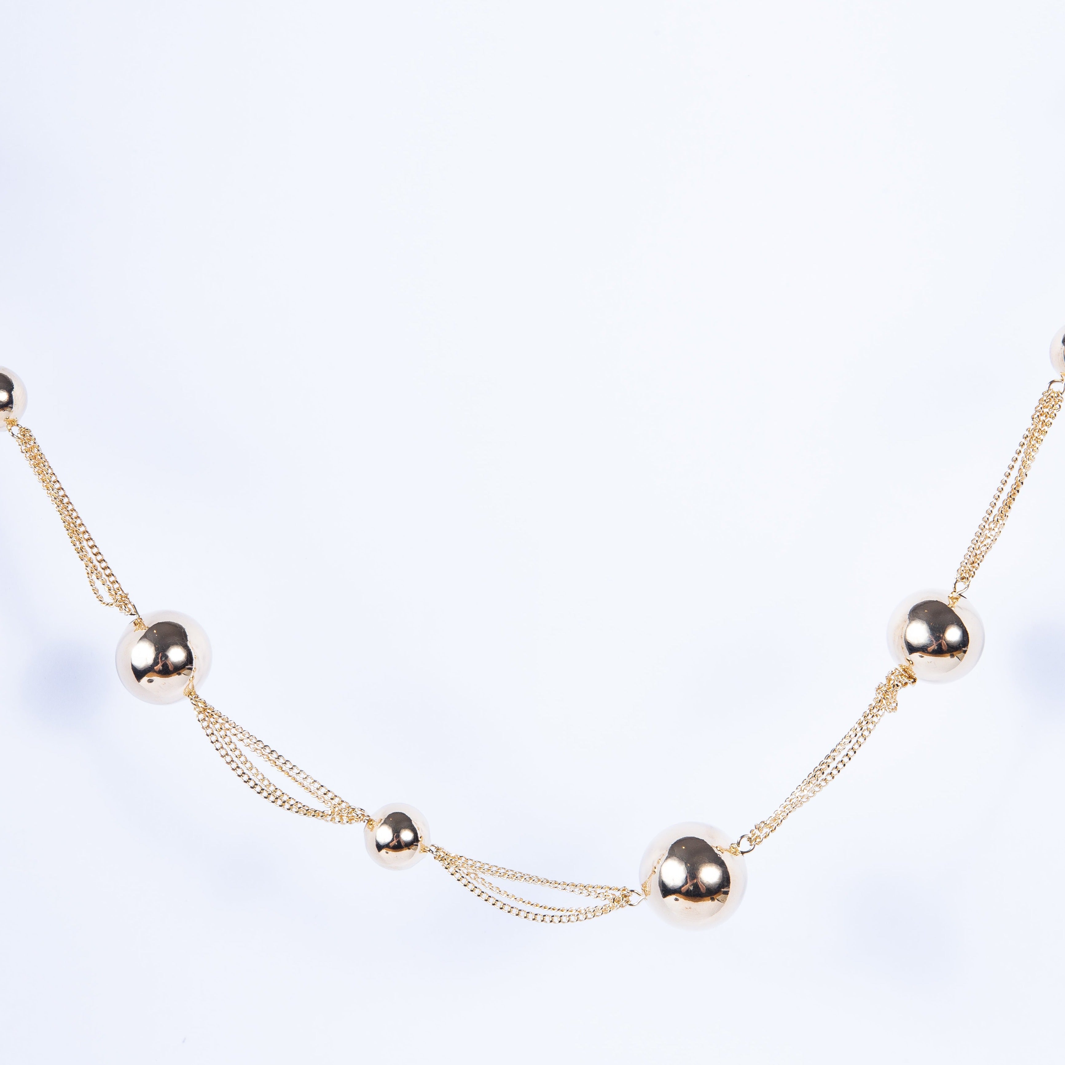 Collar Irregular Multi Chain Bubbles