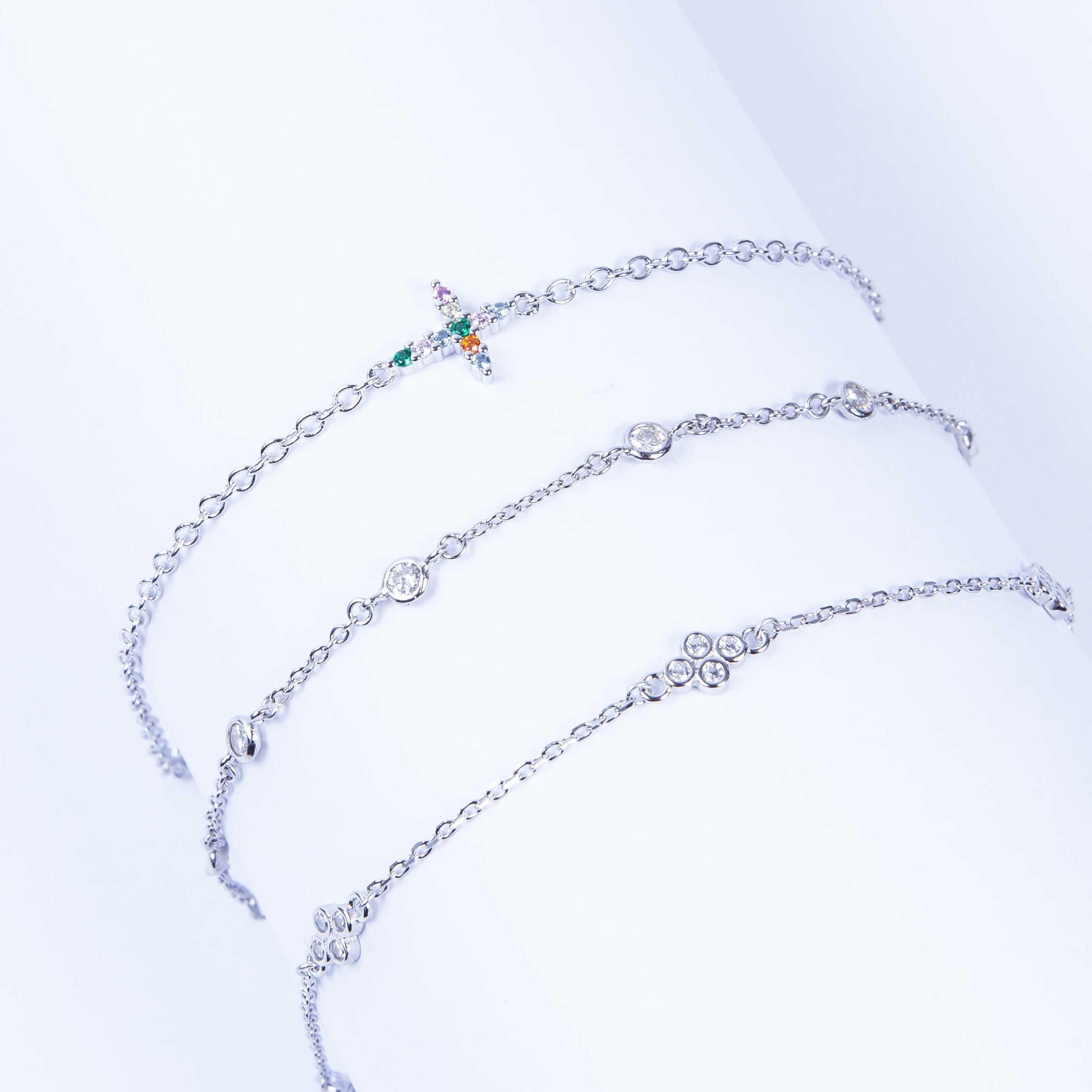 Pulsera SS Baby Cz Bracelet Silver
