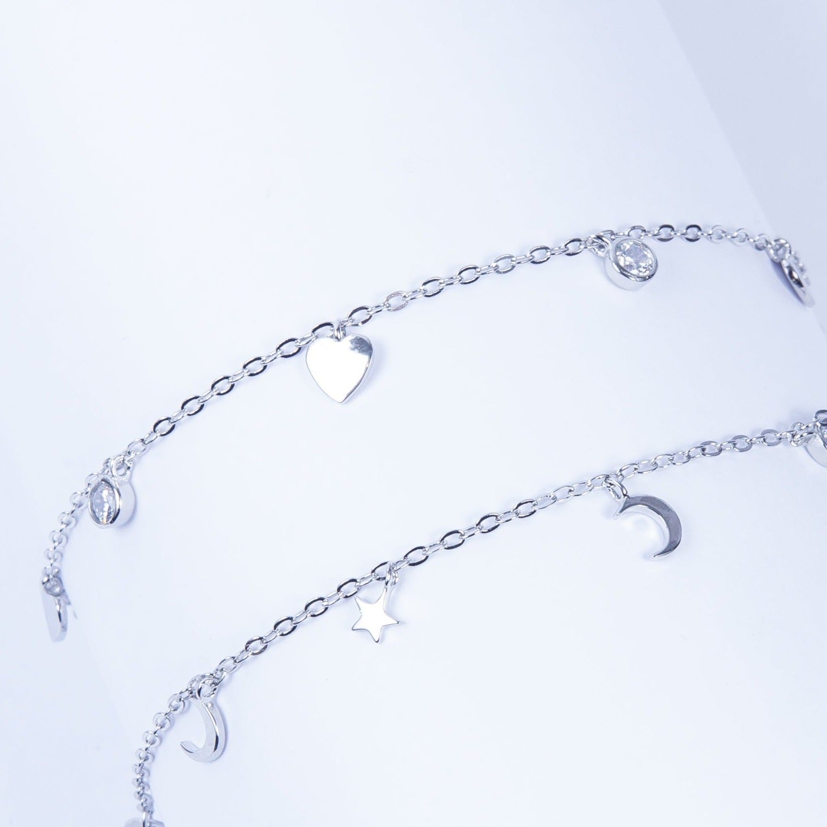 Pulsera SS Heart Cz Bracelet