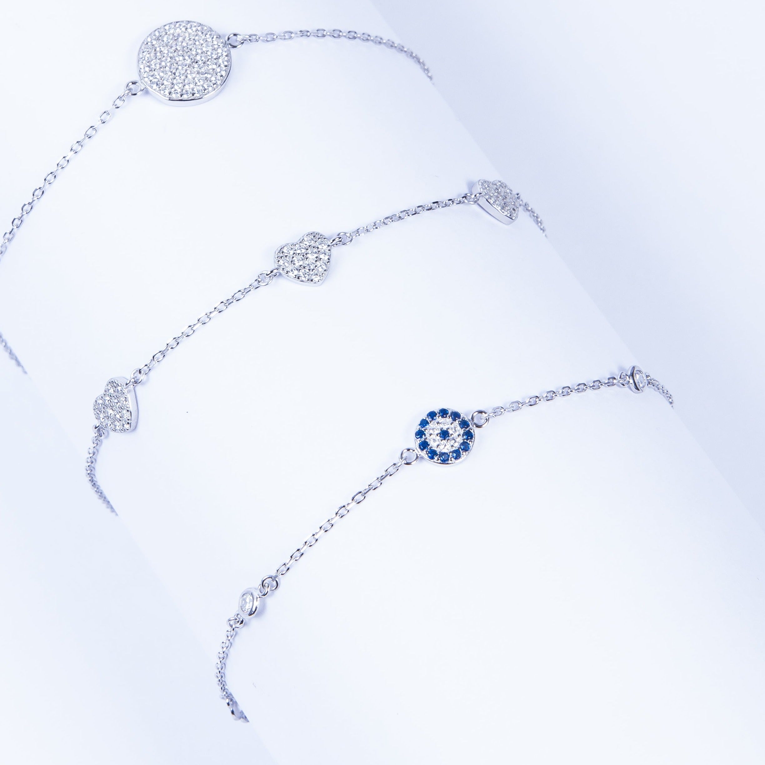 Pulsera SS Evil Eye Sillver