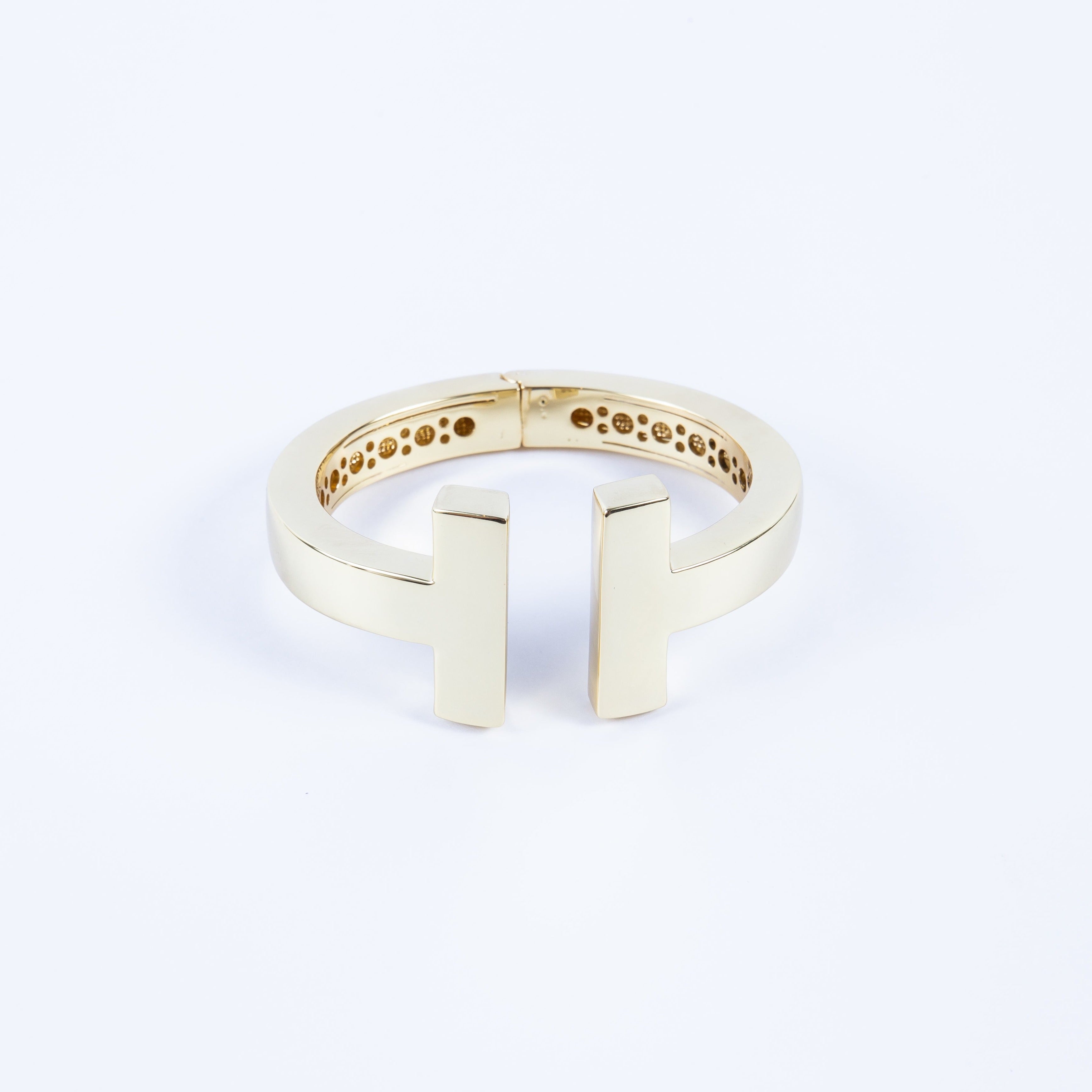 Pulsera Stainless Gran Double Bar Gold