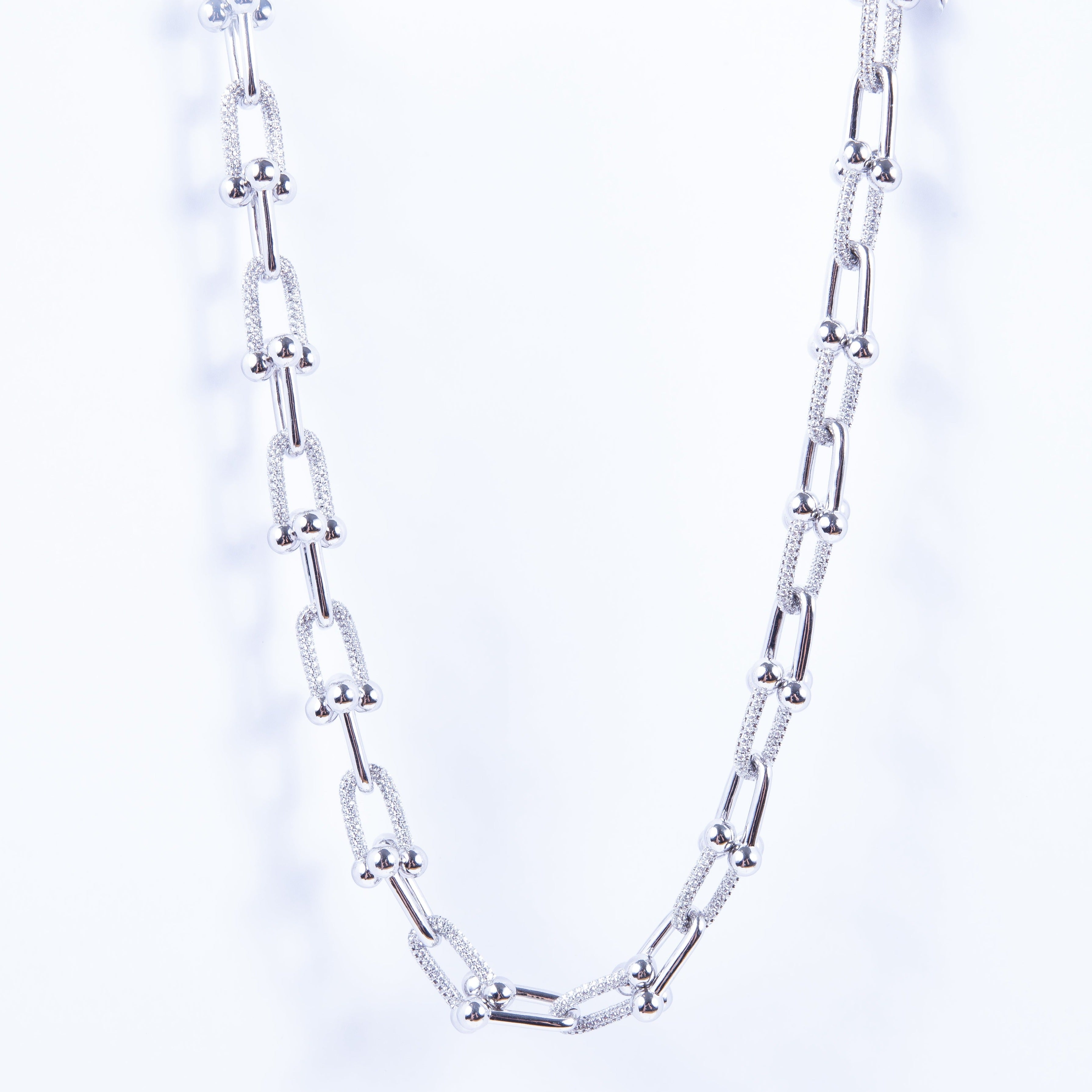 Collar New Yumba CZ Gross Silver
