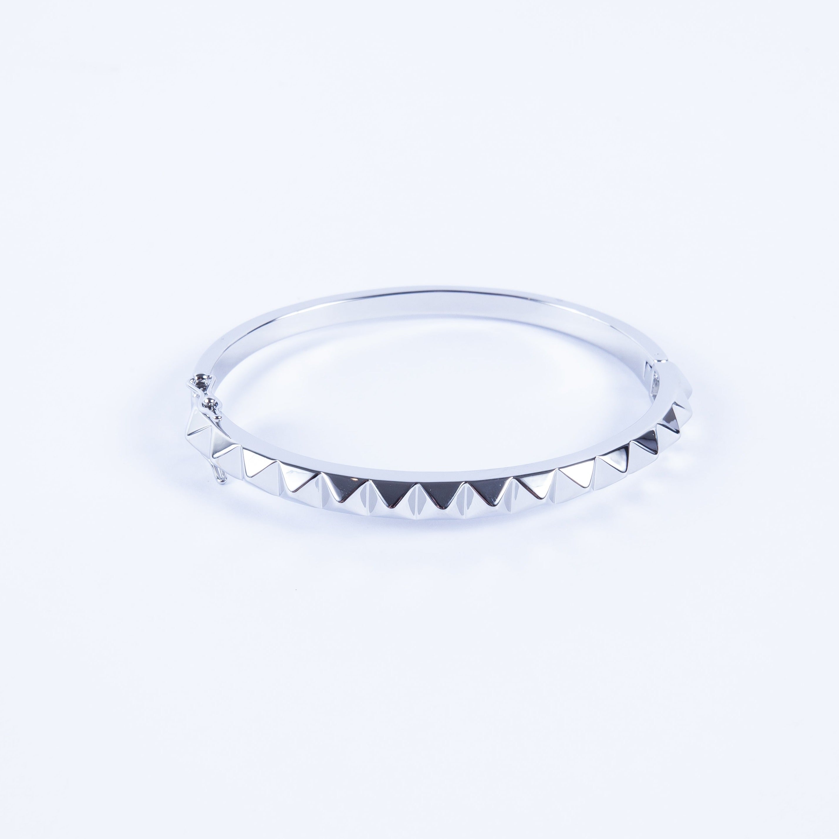 Pulsera Stainless Spike Ent Bracelet Silver