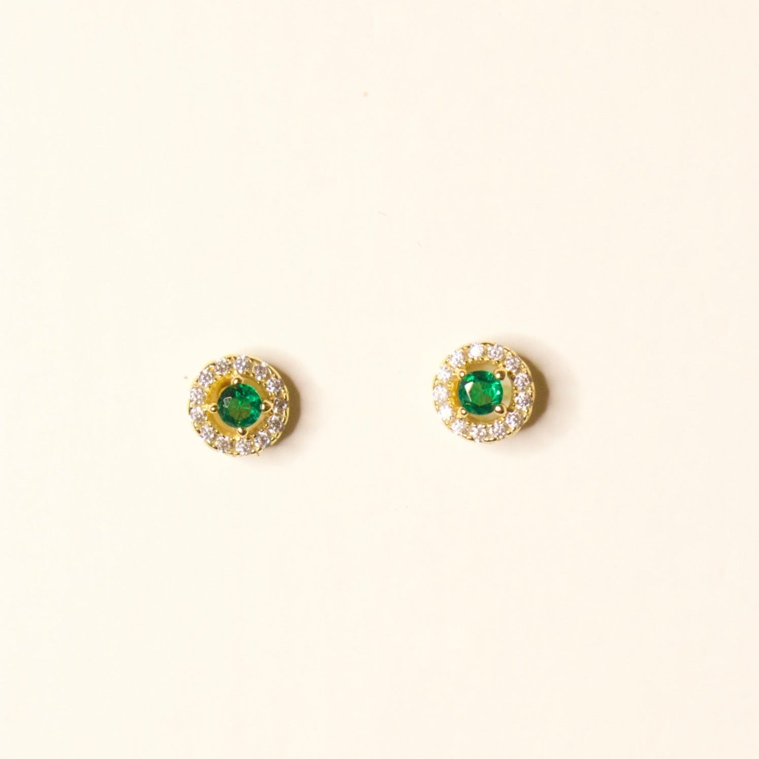 Aro Baby Round Green Light Stud