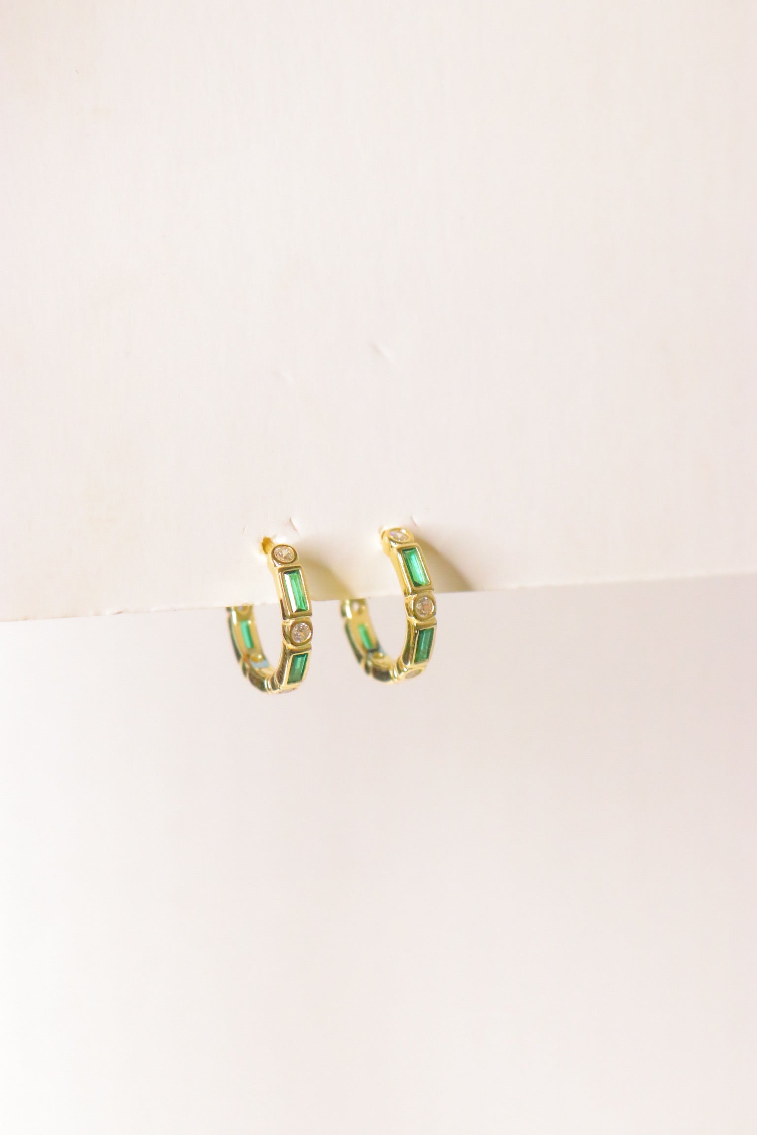 Aro Skinny Green Bagui & Cz Hoop