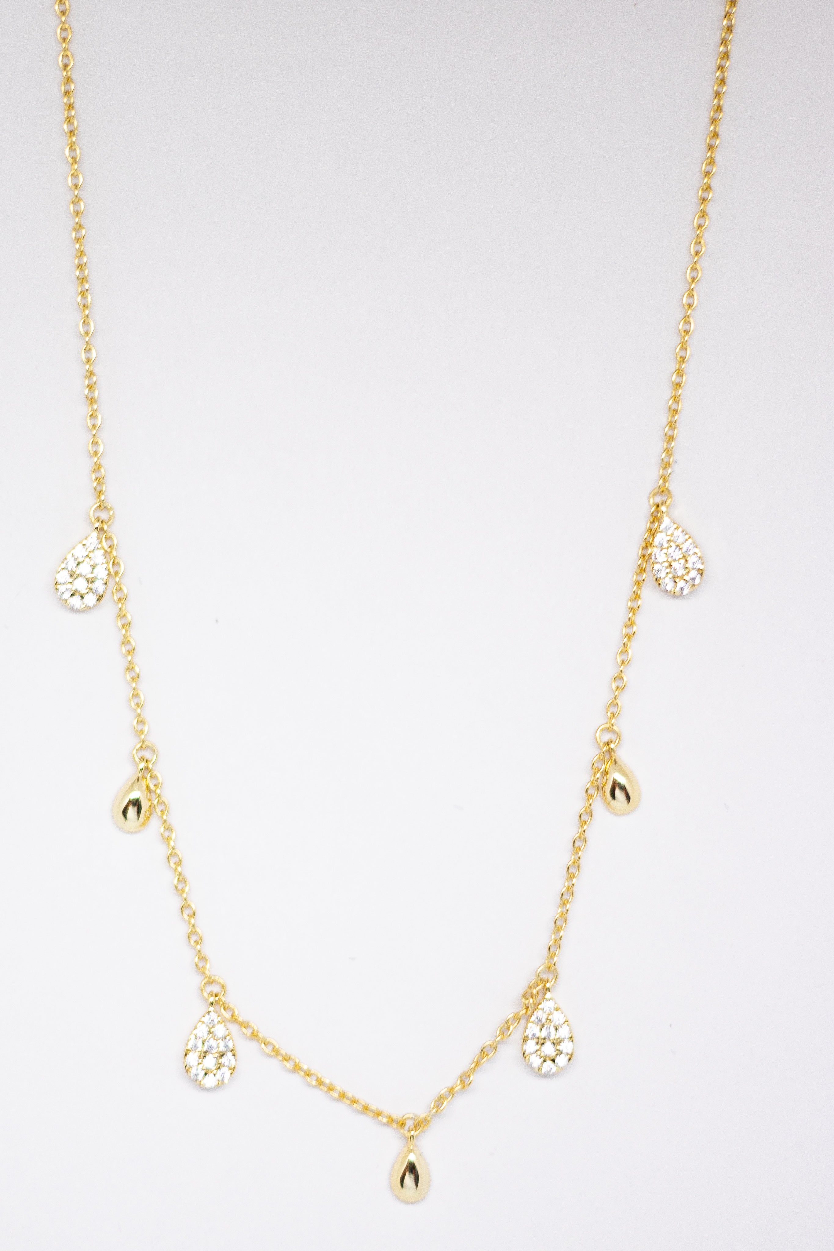 Collar Baby Teardrops Choker CZ