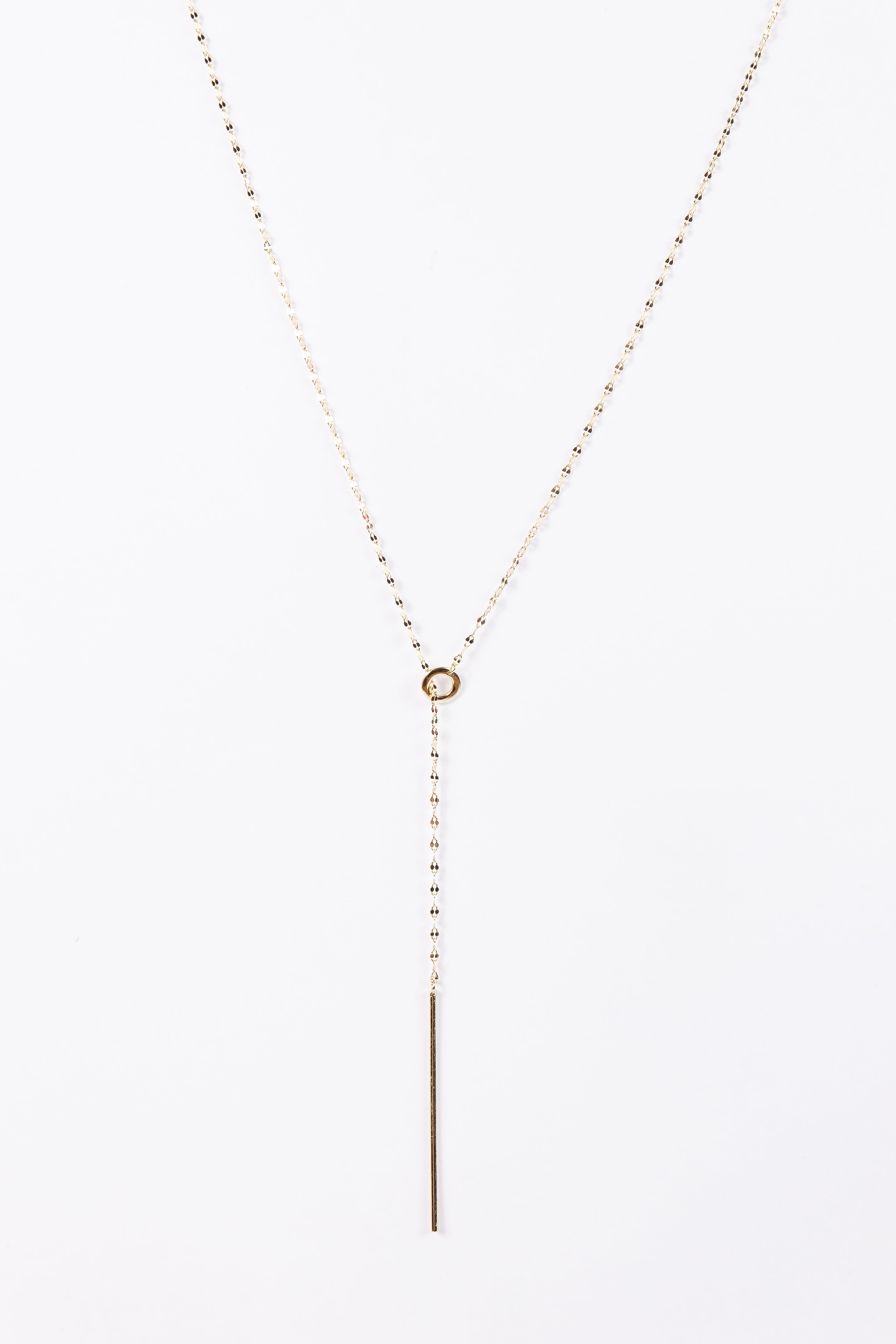 Collar Sliding Longy Bar Gold Choker