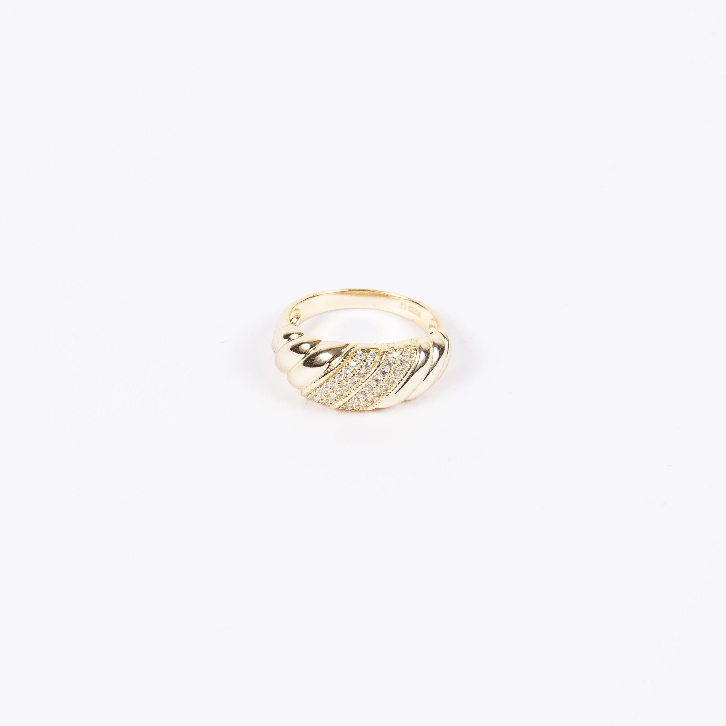 Anillo Twisted Gran Ring & CZ