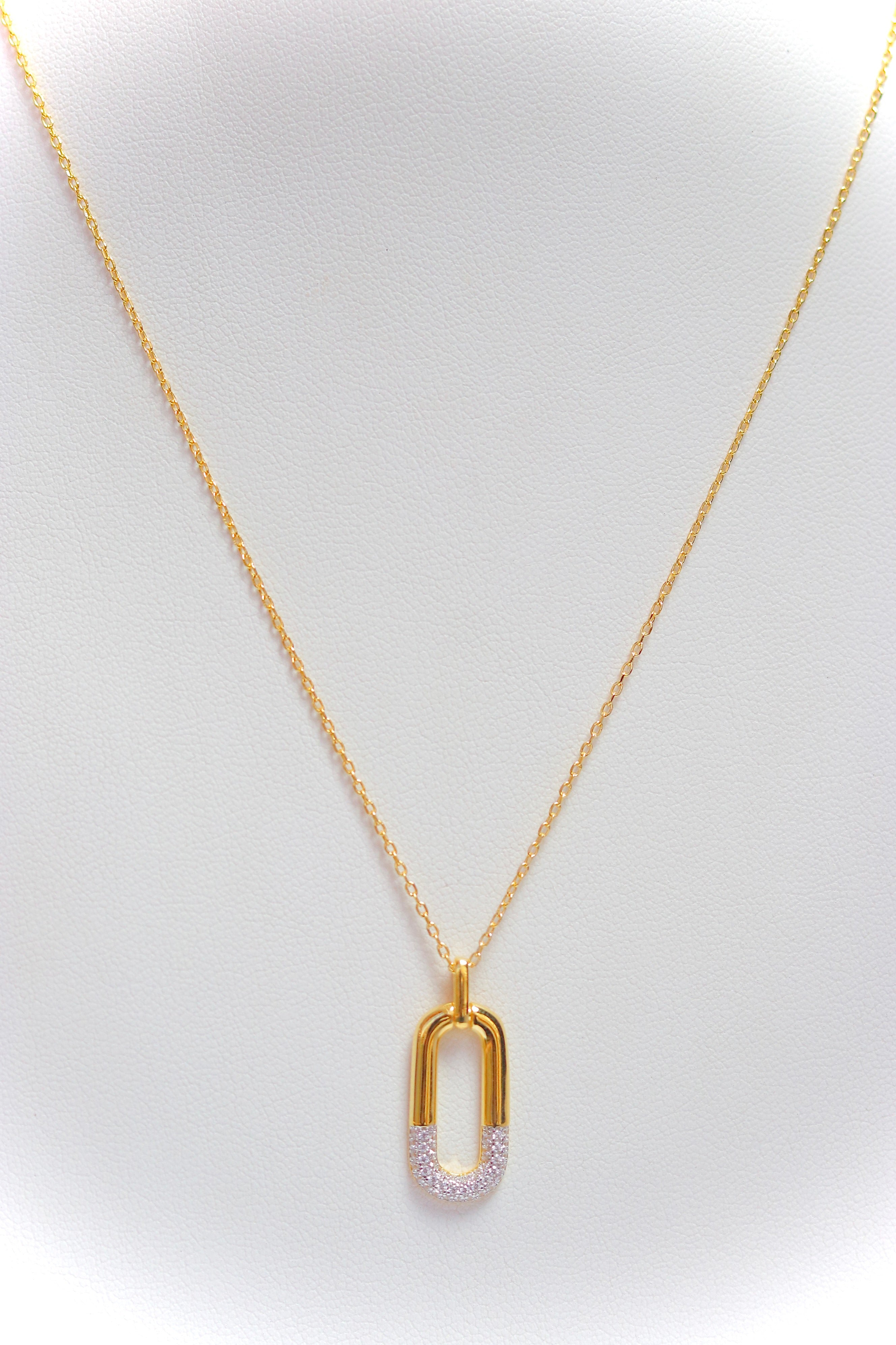 Collar Bicolor Single Link Necklace